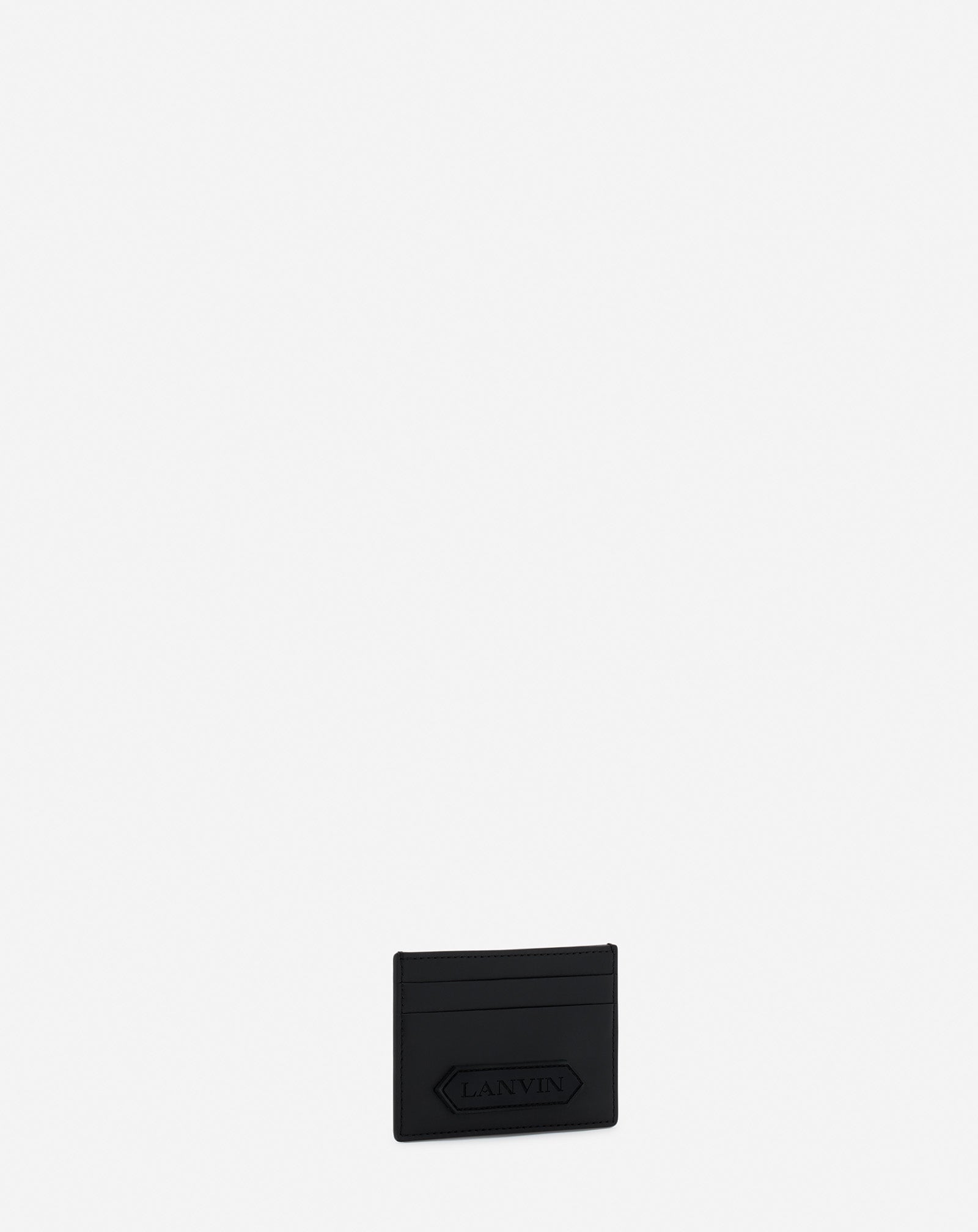 LANVIN SIGNATURE LEATHER CARDHOLDER