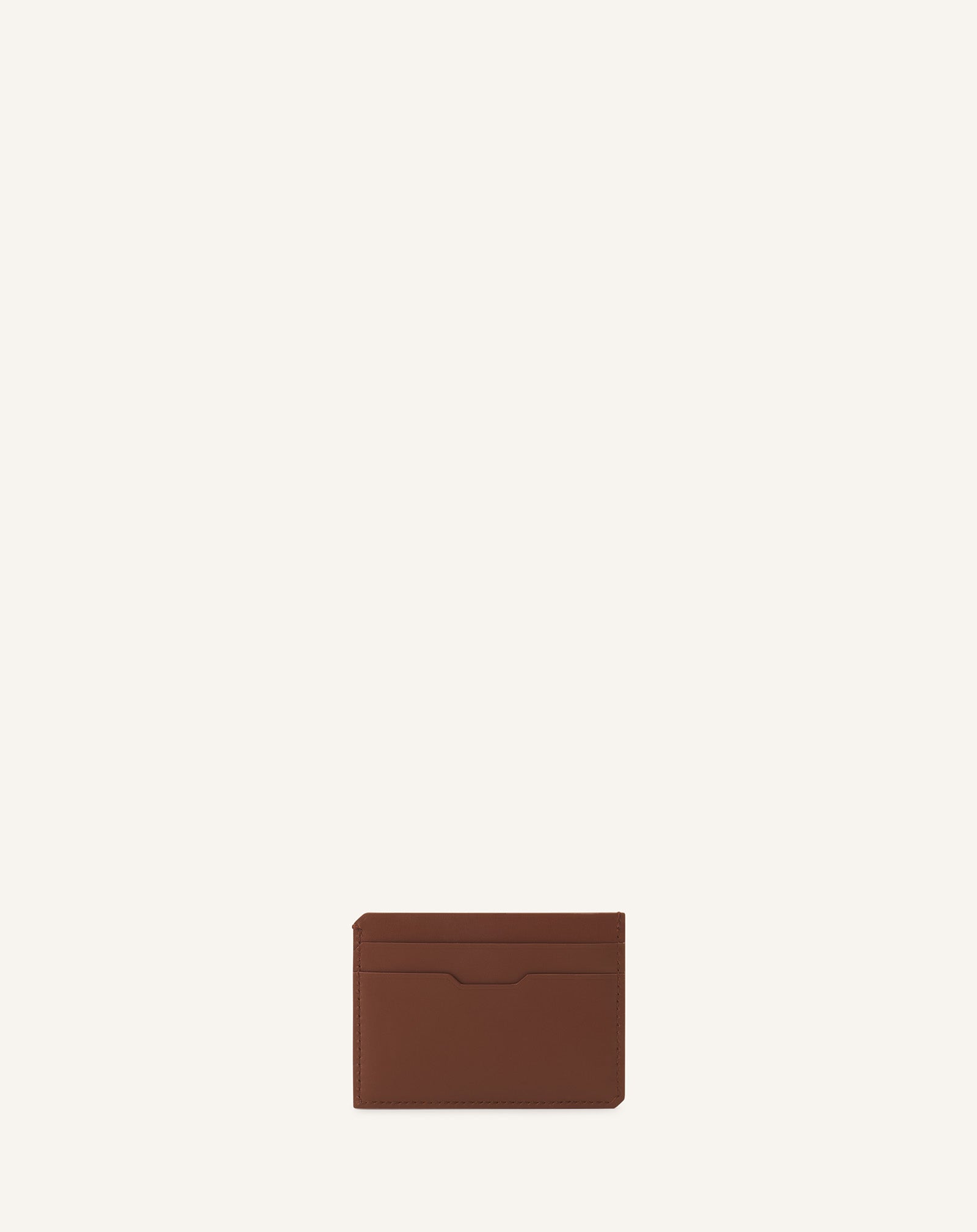 BROWN COMPAGNON LEATHER CARDHOLDER