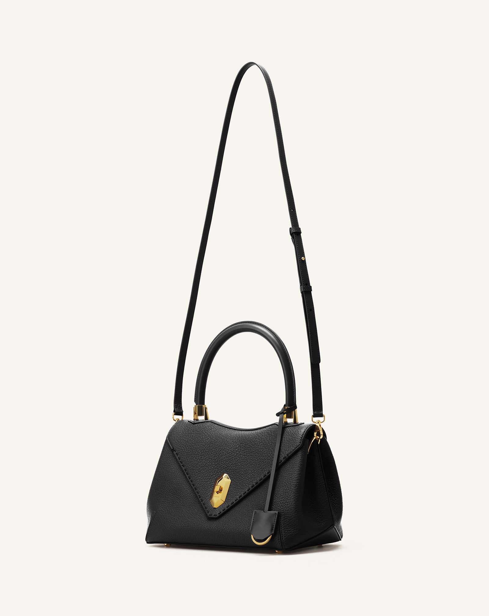 BLACK LE CONFIDENT BY LANVIN LEATHER BAG