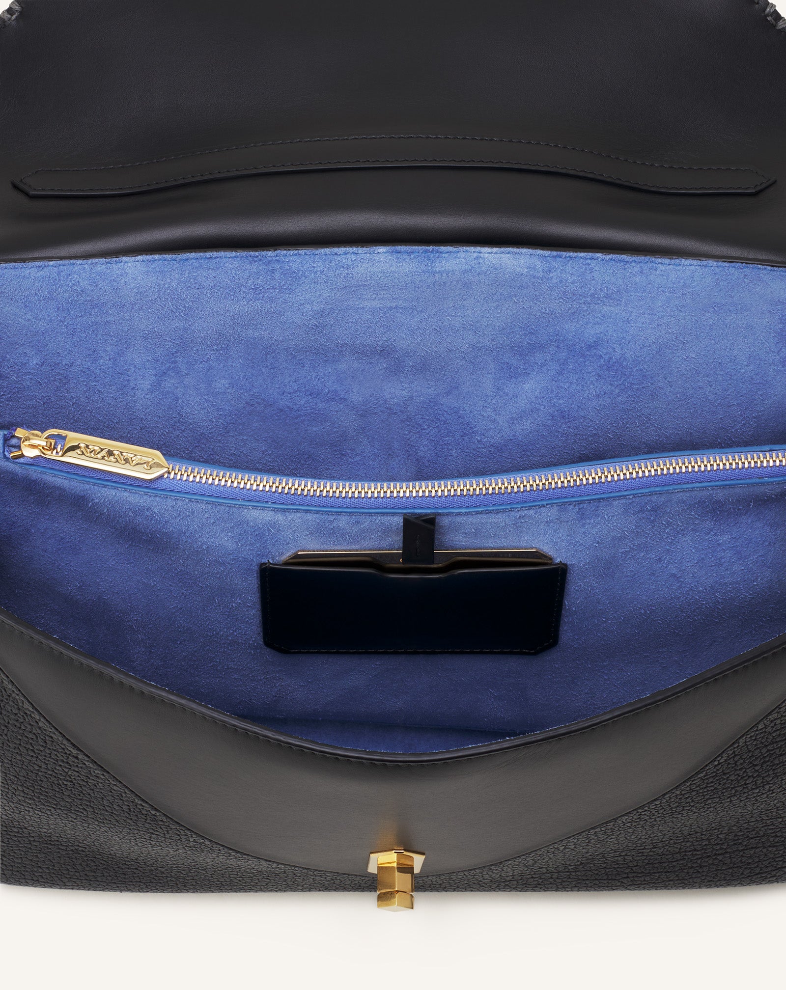 BLACK LE CONFIDENT BY LANVIN LEATHER BAG