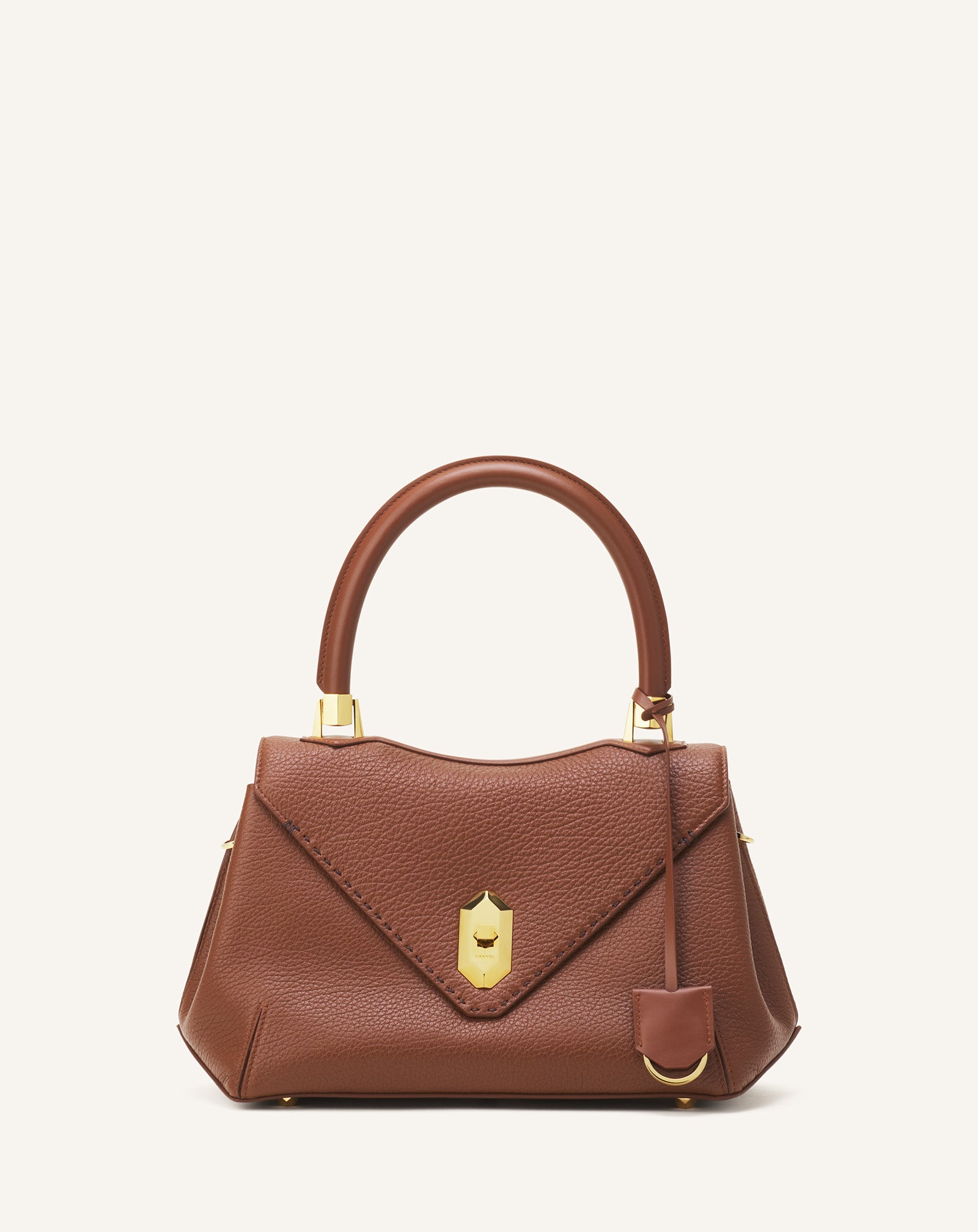 BROWN LE CONFIDENT BY LANVIN LEATHER BAG