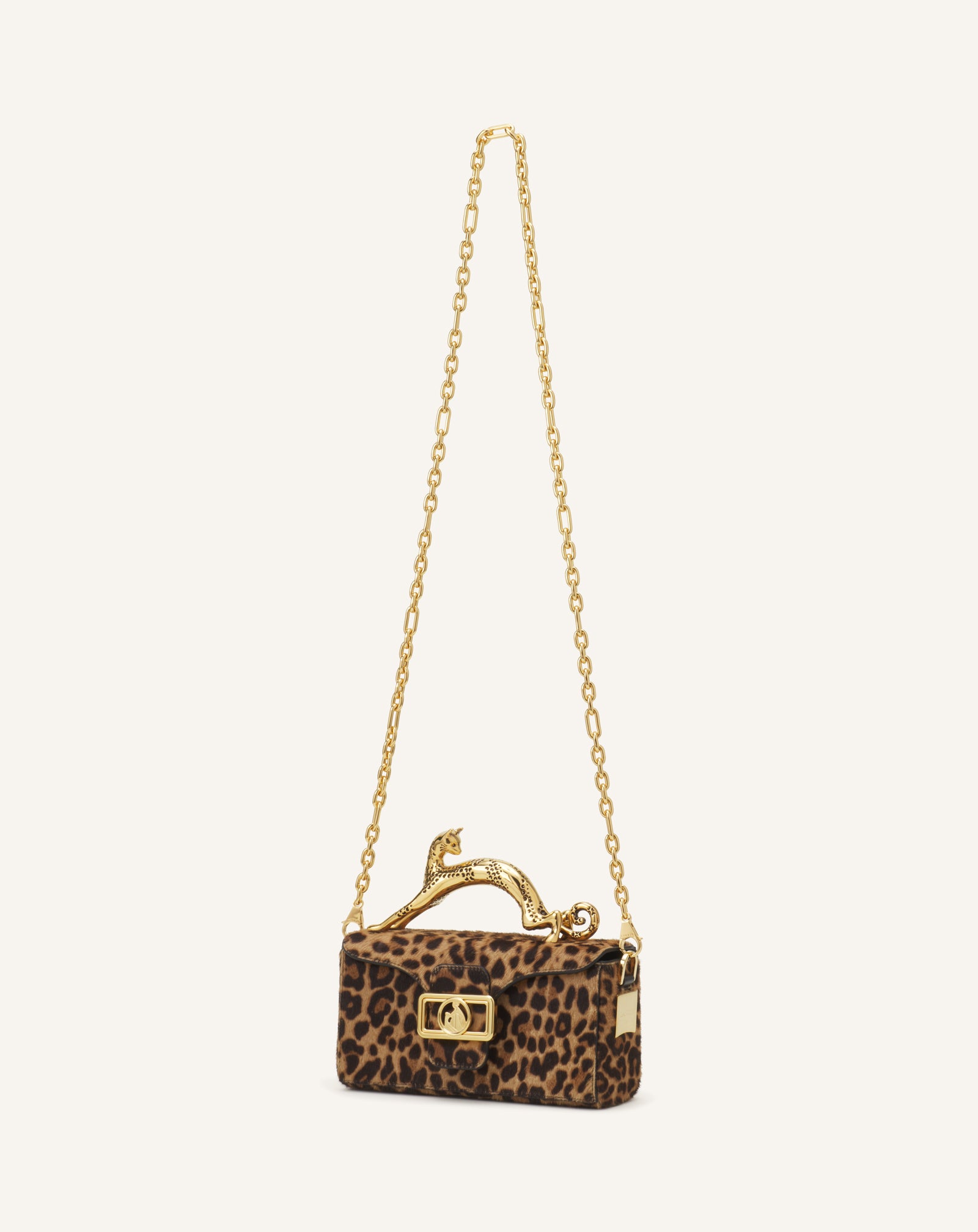 PENCIL CAT NANO BAG IN LEOPARD PRINT