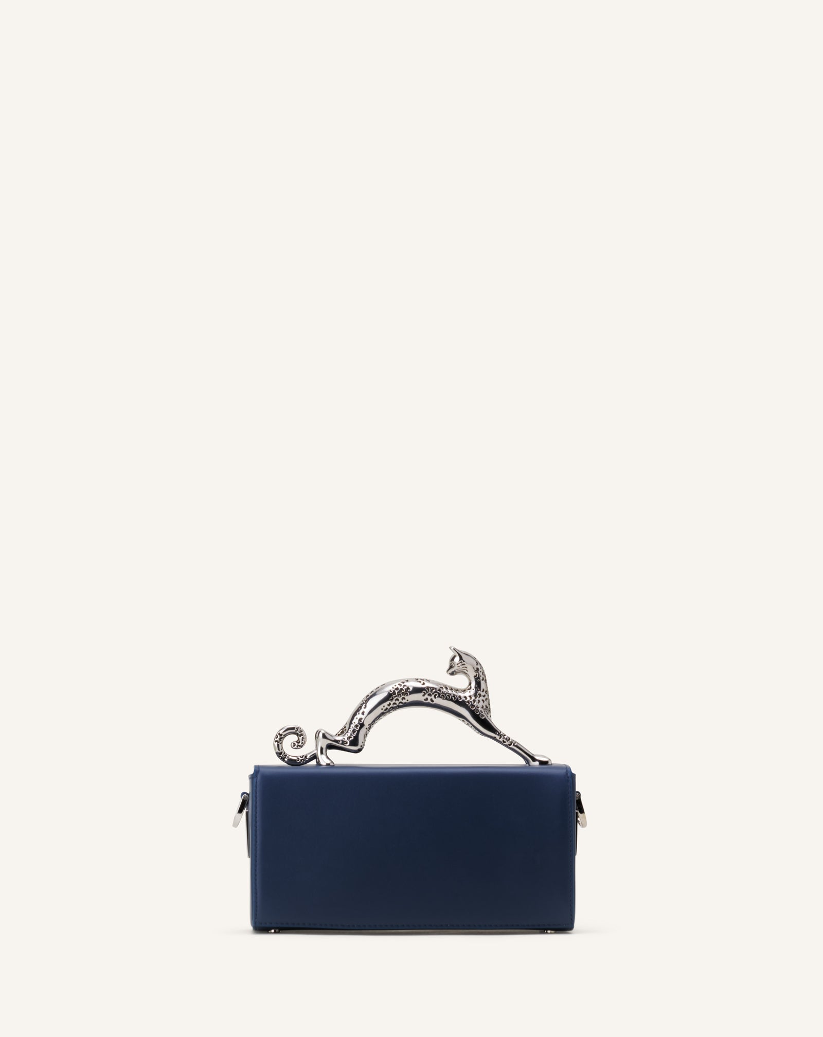 BLUE PENCIL CAT NANO BAG IN LEATHER