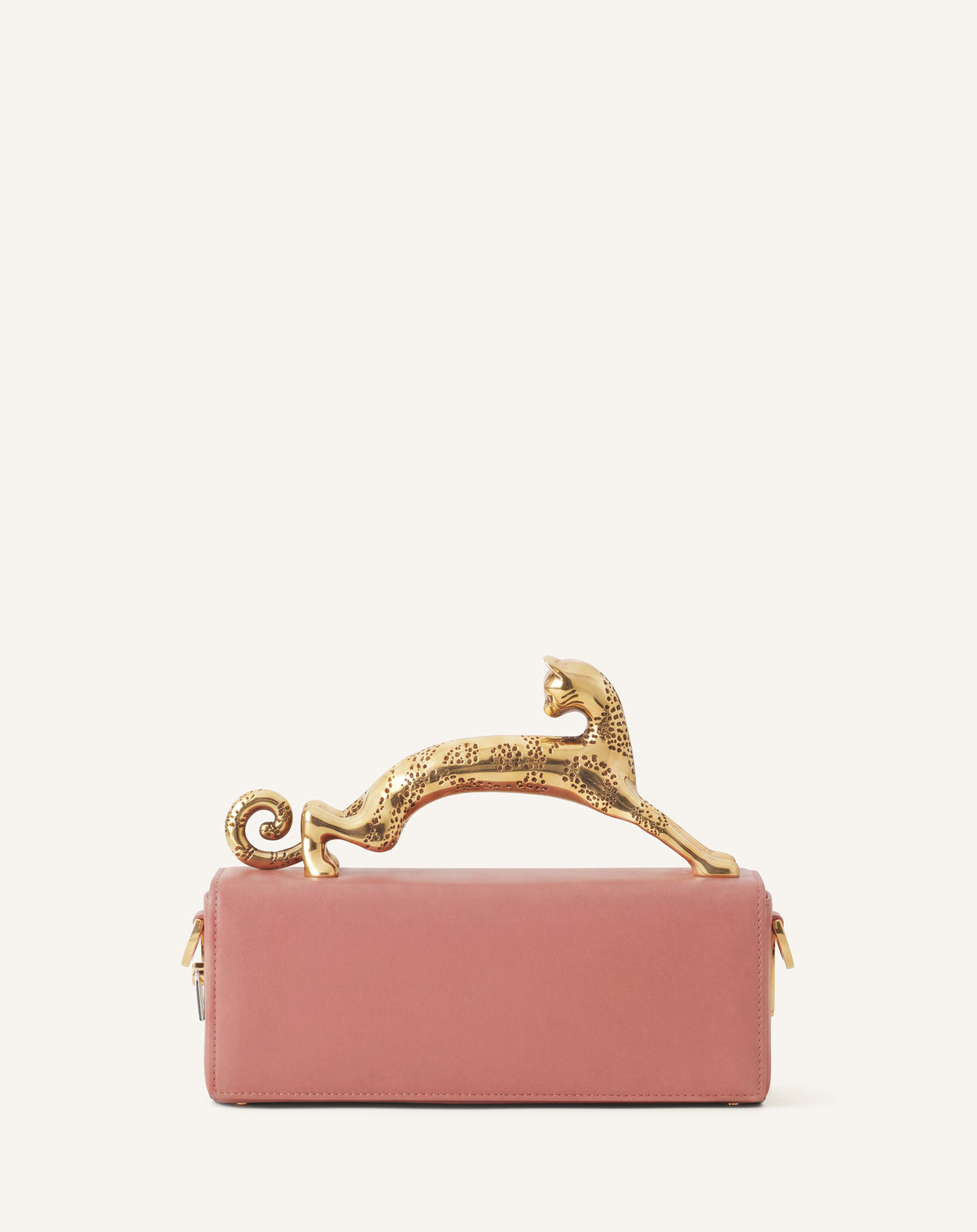 PINK PENCIL CAT BAG IN LEATHER