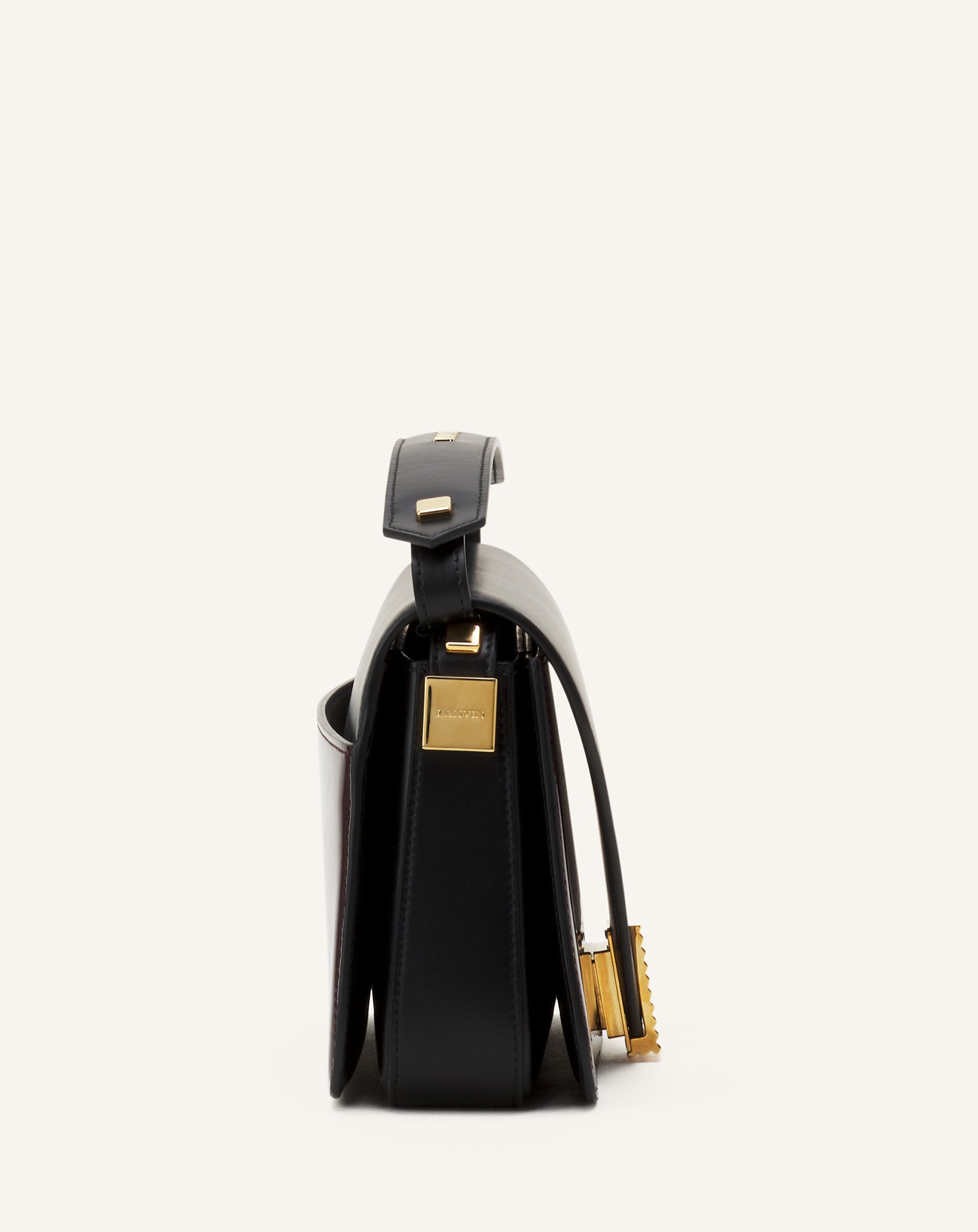 BLACK CONCERTO ARPEGE PATENT LEATHER BAG