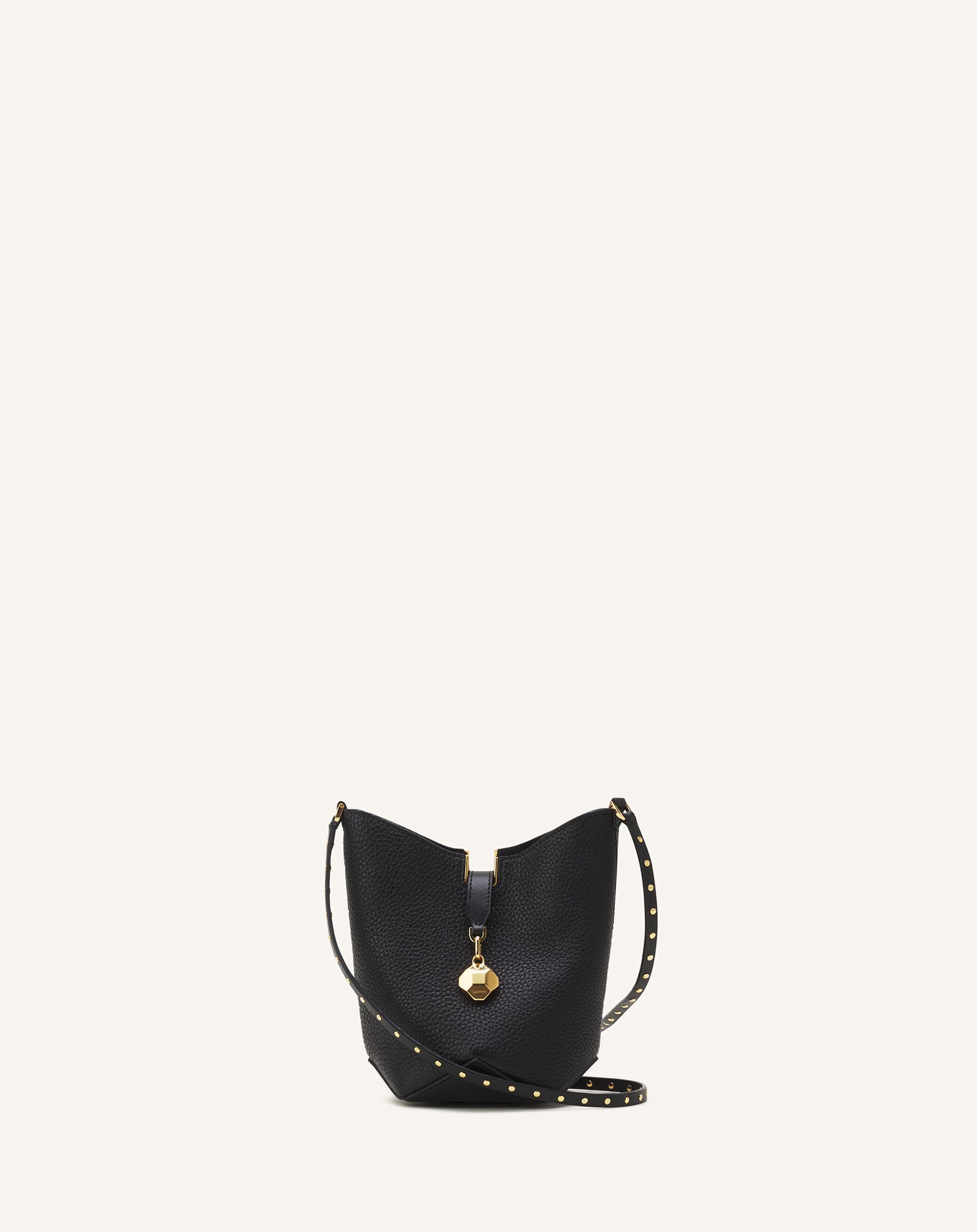 CATCH BY LANVIN NANO BUCKET BAG IN LEATHER