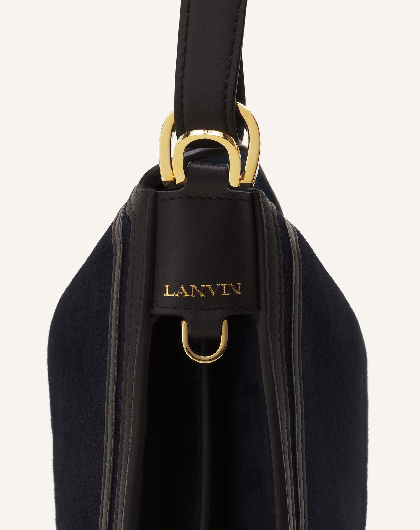 COMPAGNON ASYMMETRICAL BAG IN SUEDE