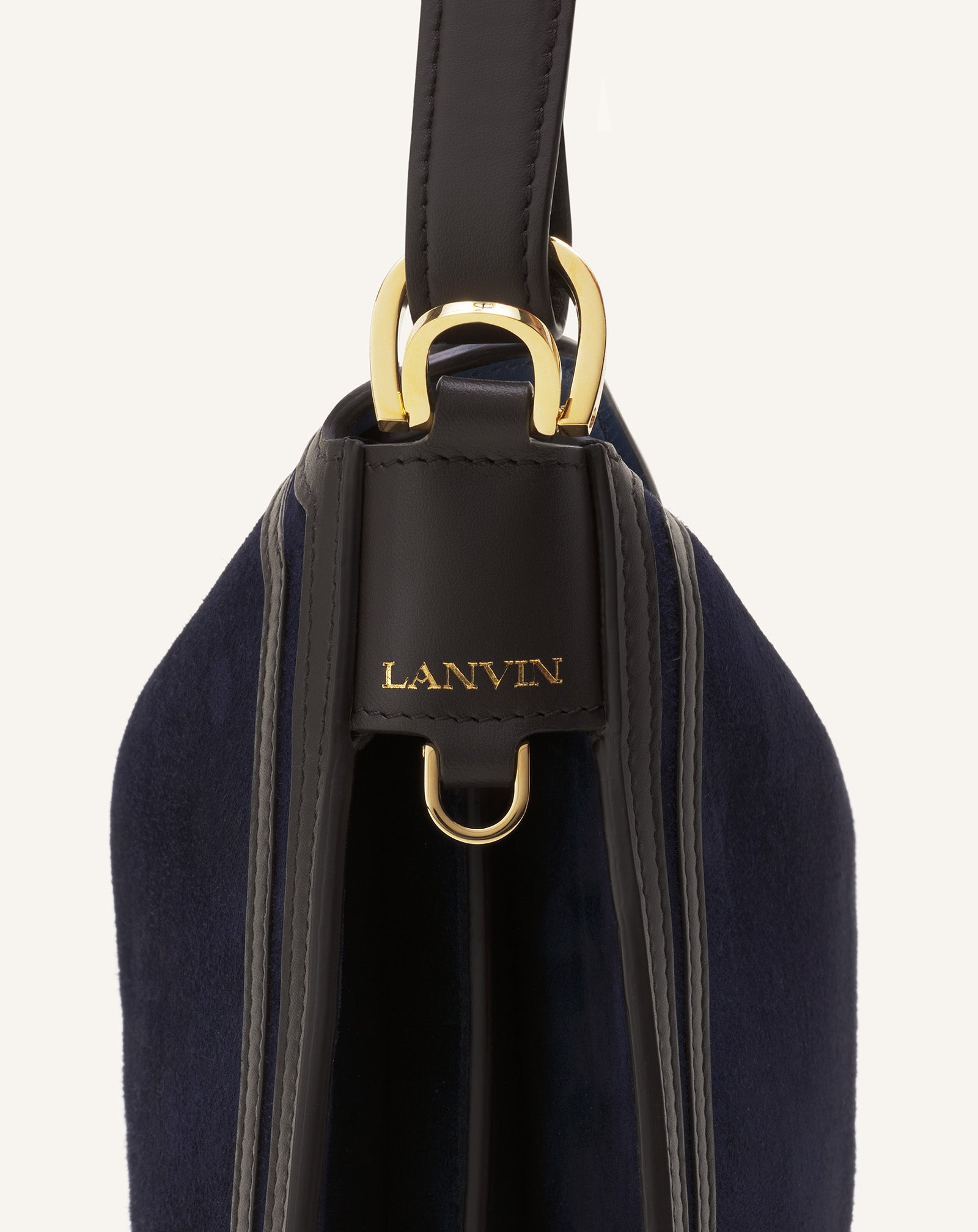 BLUE COMPAGNON BAG IN SUEDE