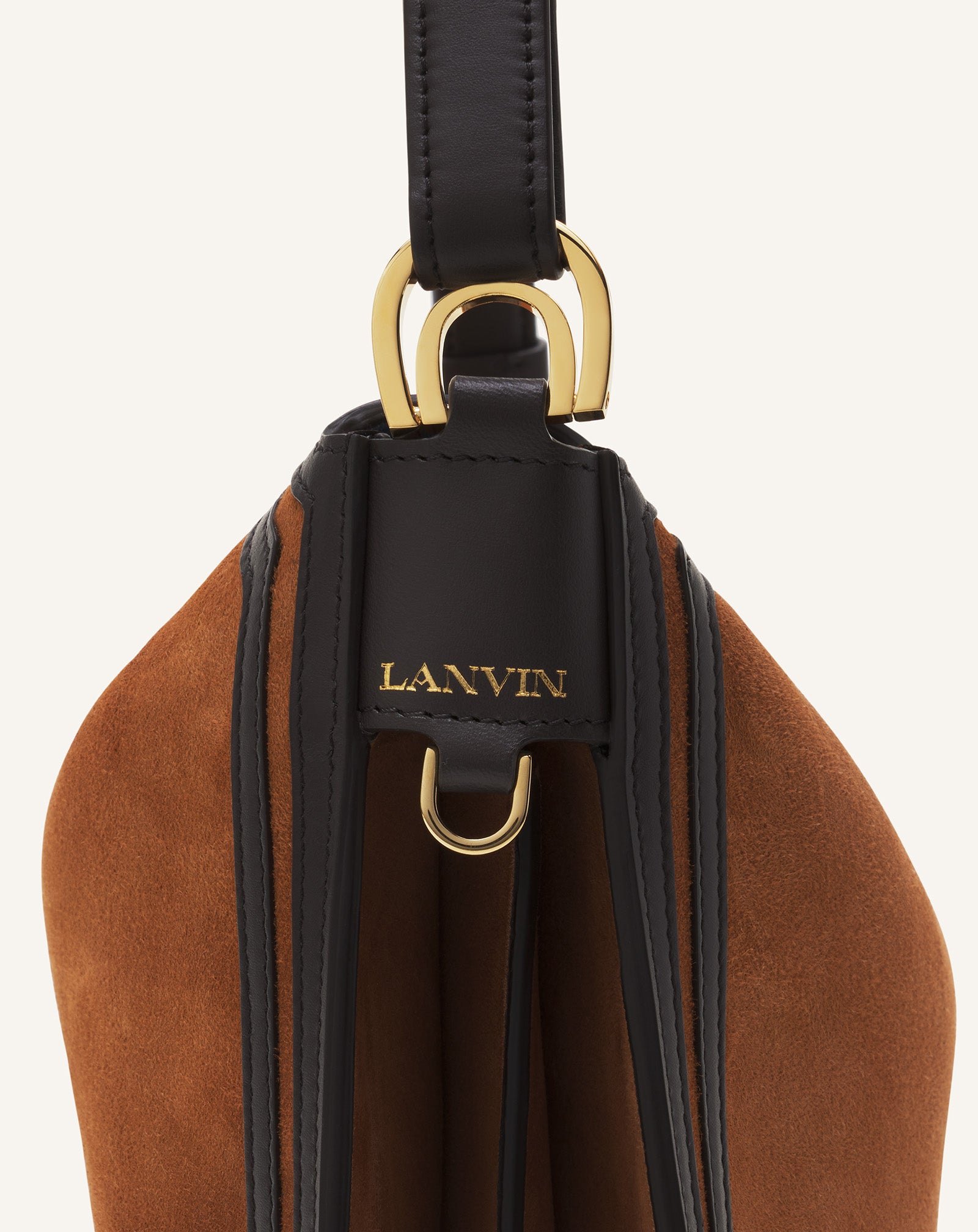 ASYMMETRICAL SUEDE COMPAGNON BAG