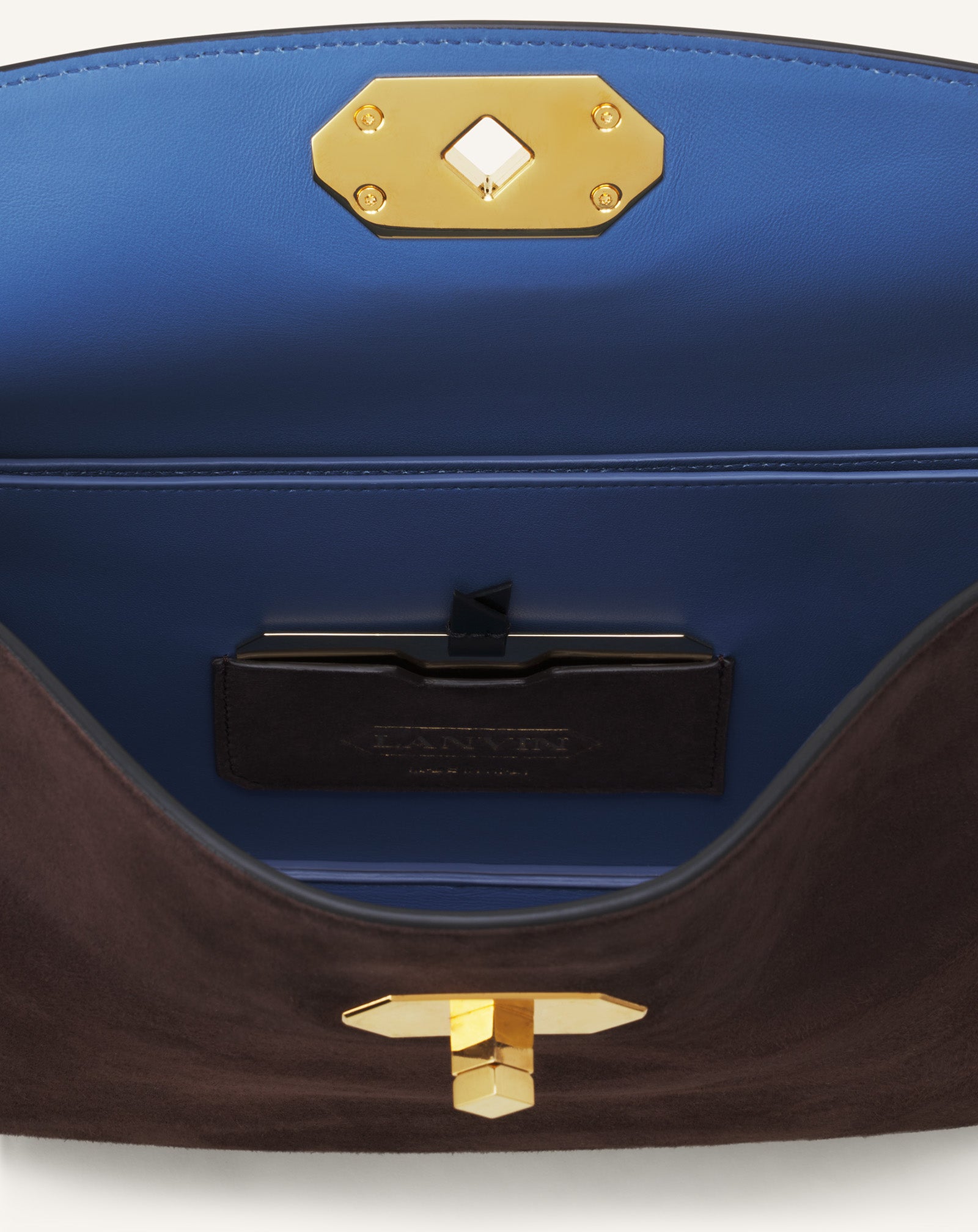 COMPAGNON ASYMMETRICAL BAG IN SUEDE