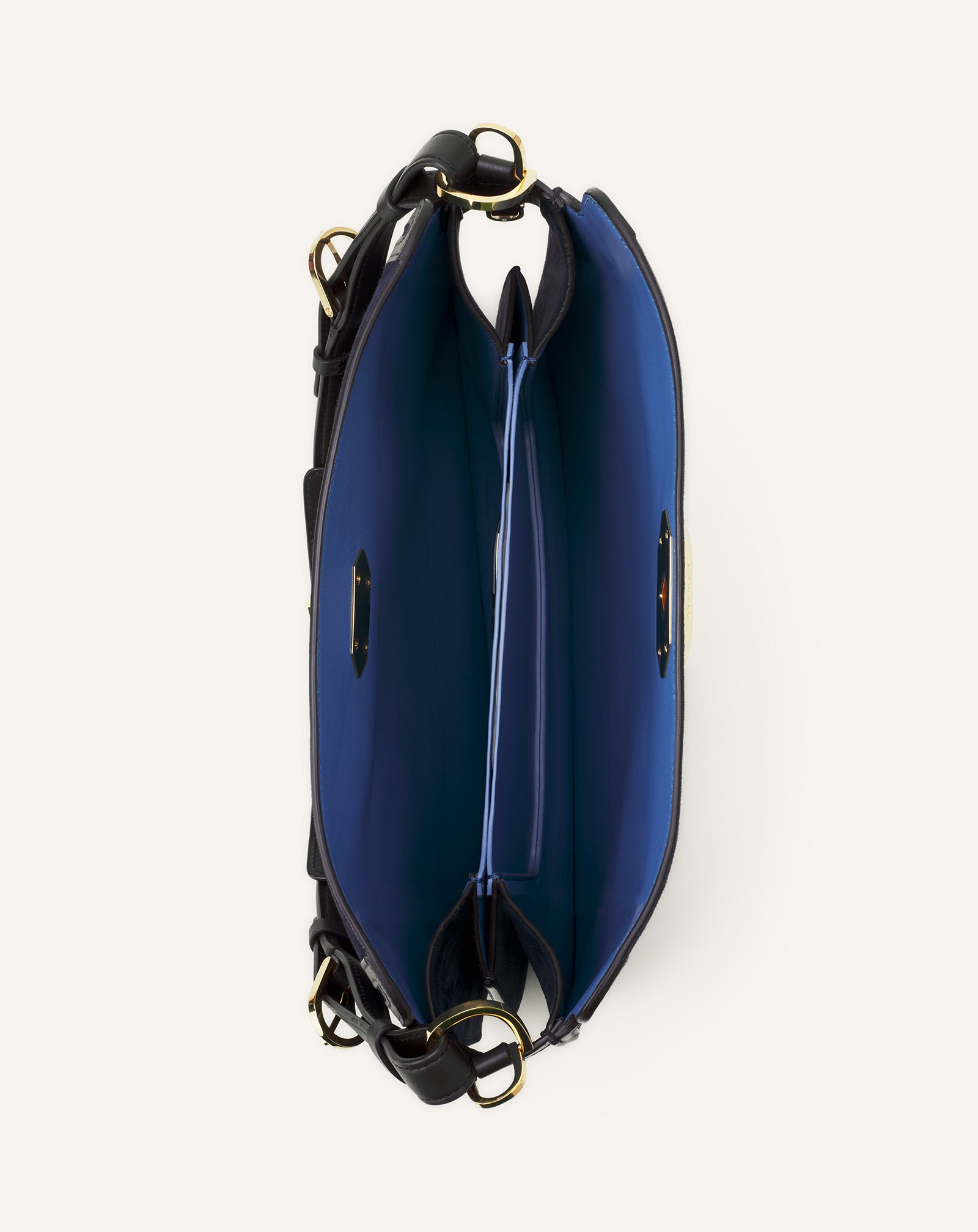 BLACK COMPAGNON BAG IN LEATHER
