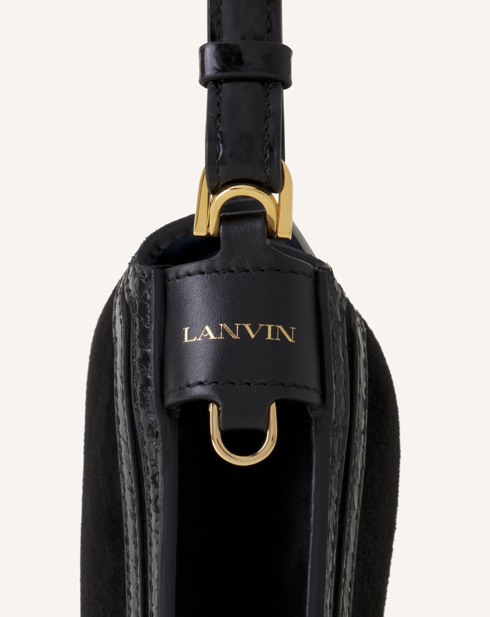 COMPAGNON SMALL ASYMMETRICAL BAG IN PYTHON FINISHING