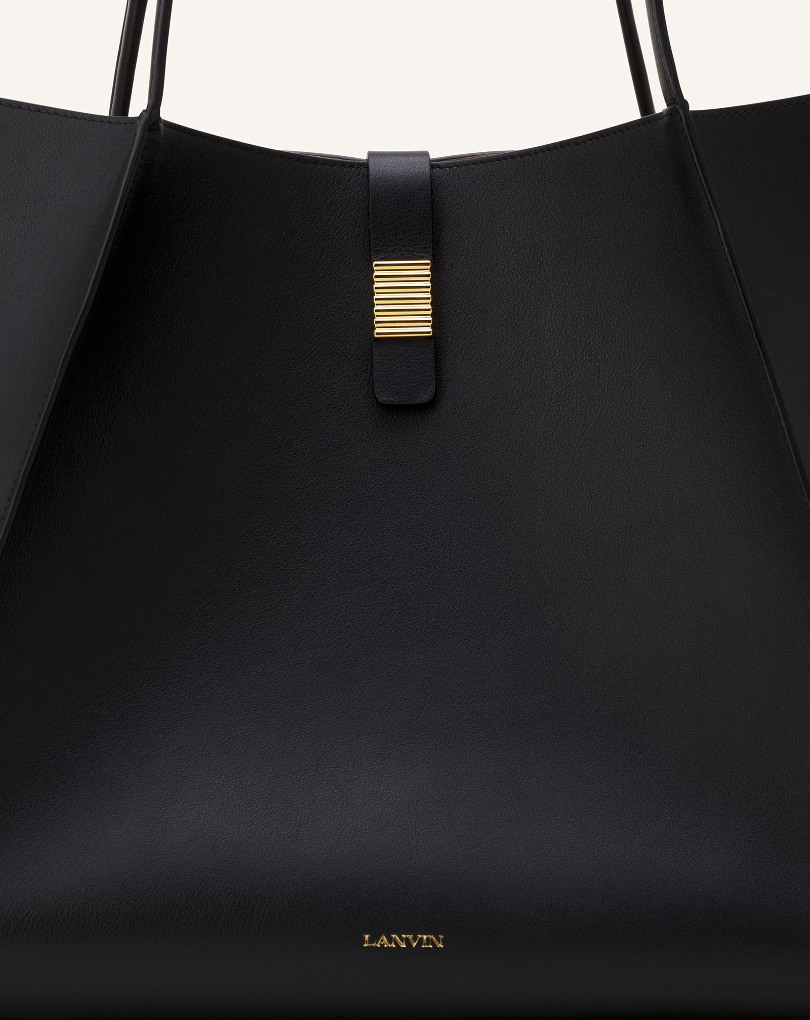 BLACK CONCERTO ARPÈGE LEATHER TOTE BAG