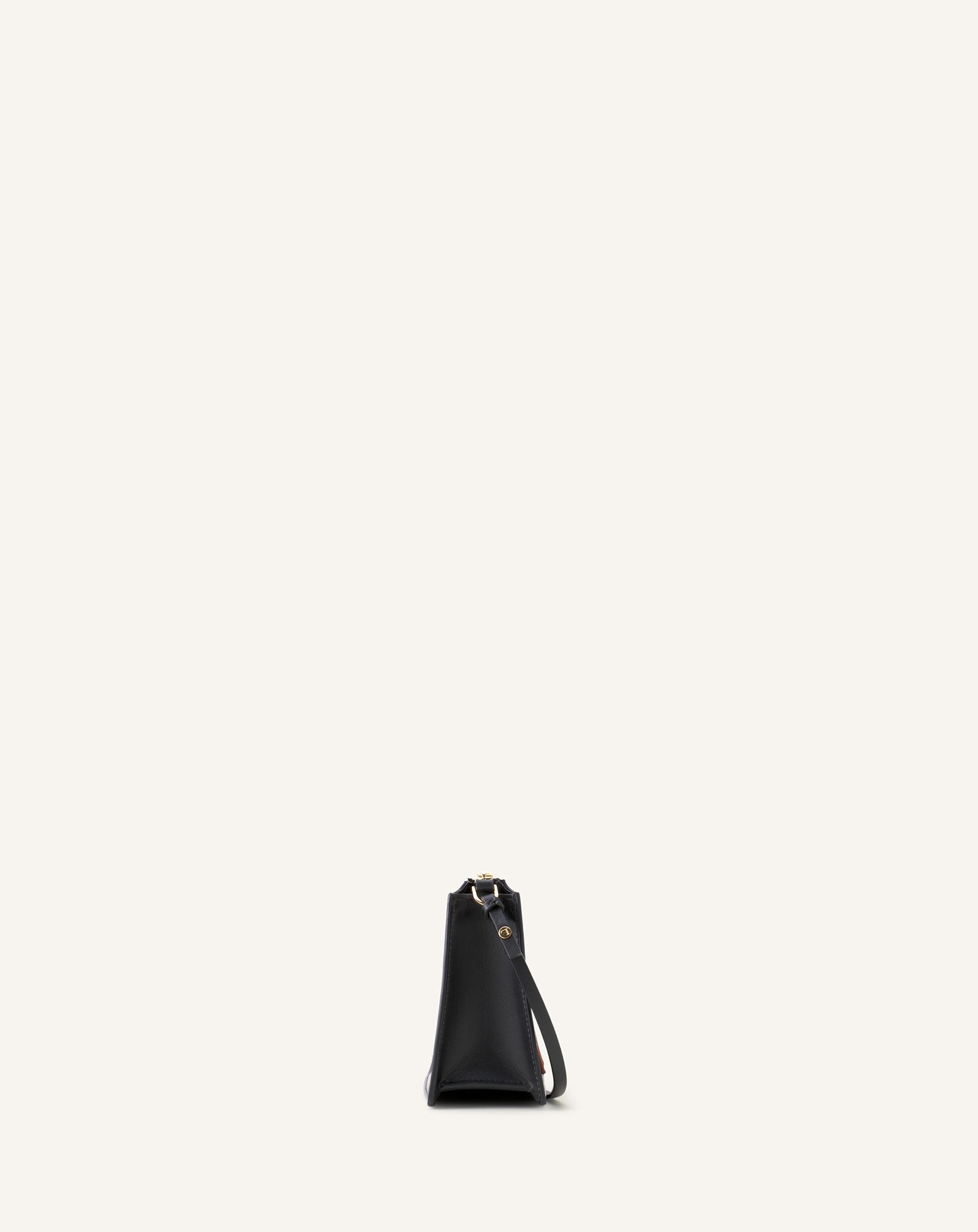 COMPAGNON SMALL ZIPPED SHOLDER BAG IN LEATHER