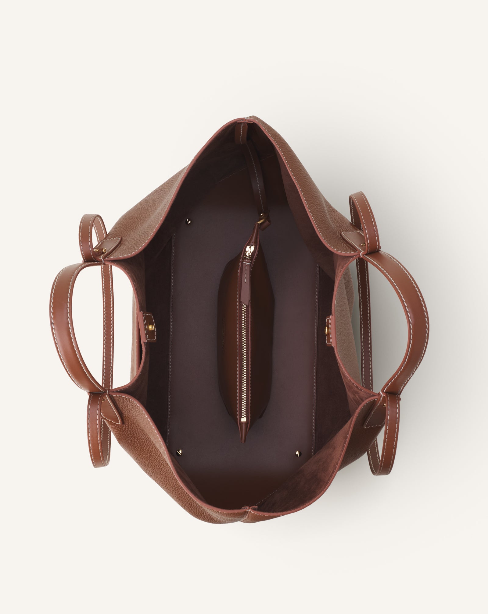 BROWN CATCH BY LANVIN TOTE BAG