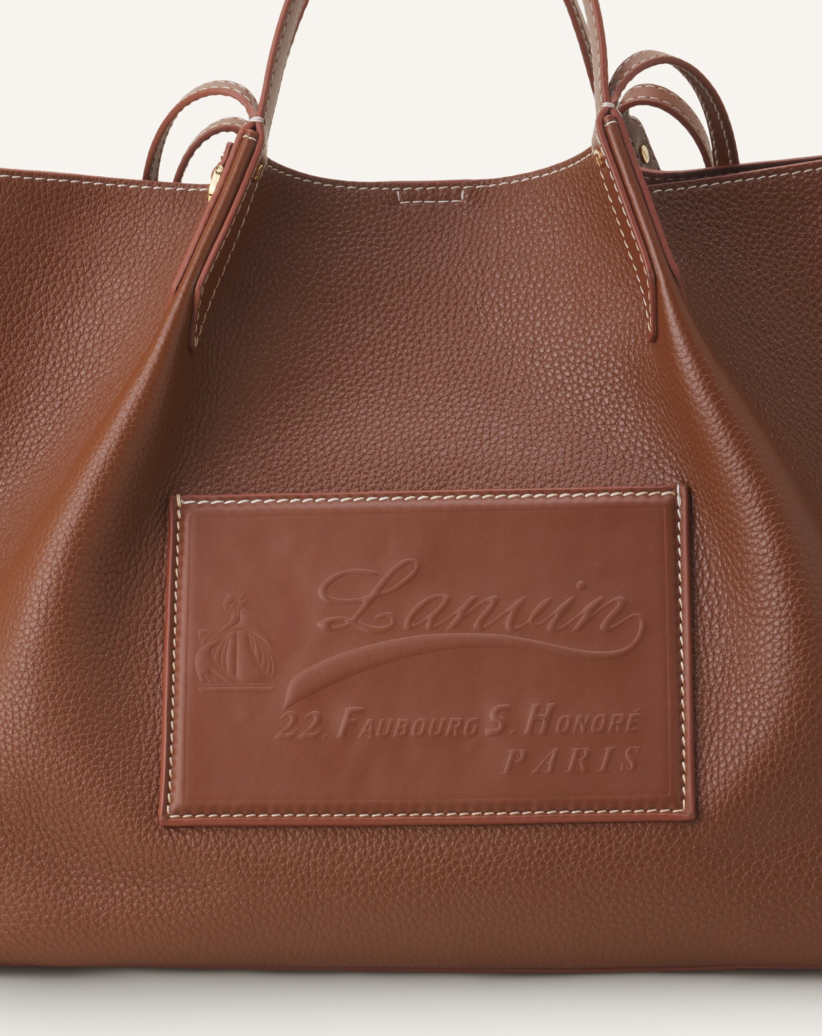 BROWN CATCH BY LANVIN TOTE BAG
