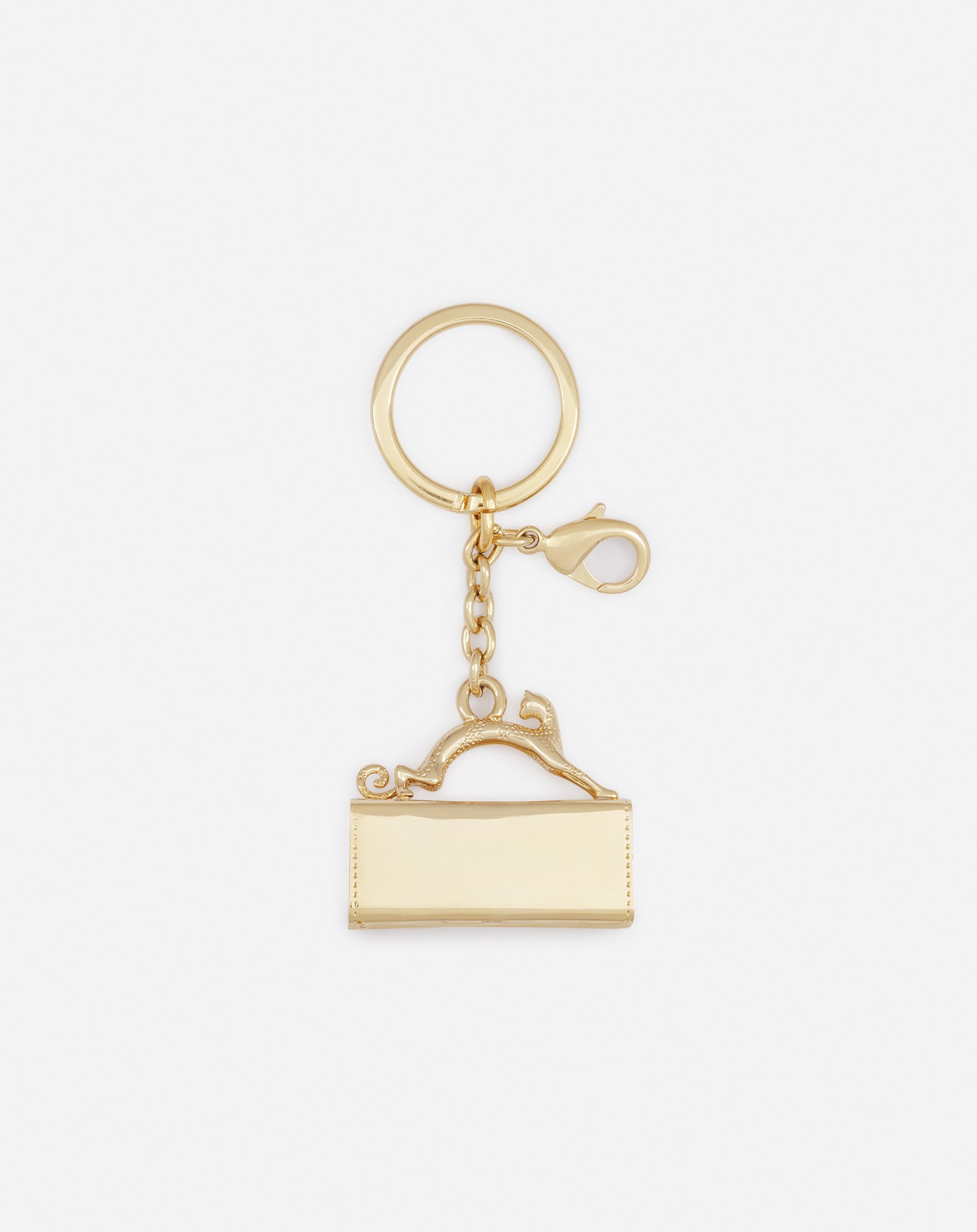 PENCIL CAT BRASS KEY RING