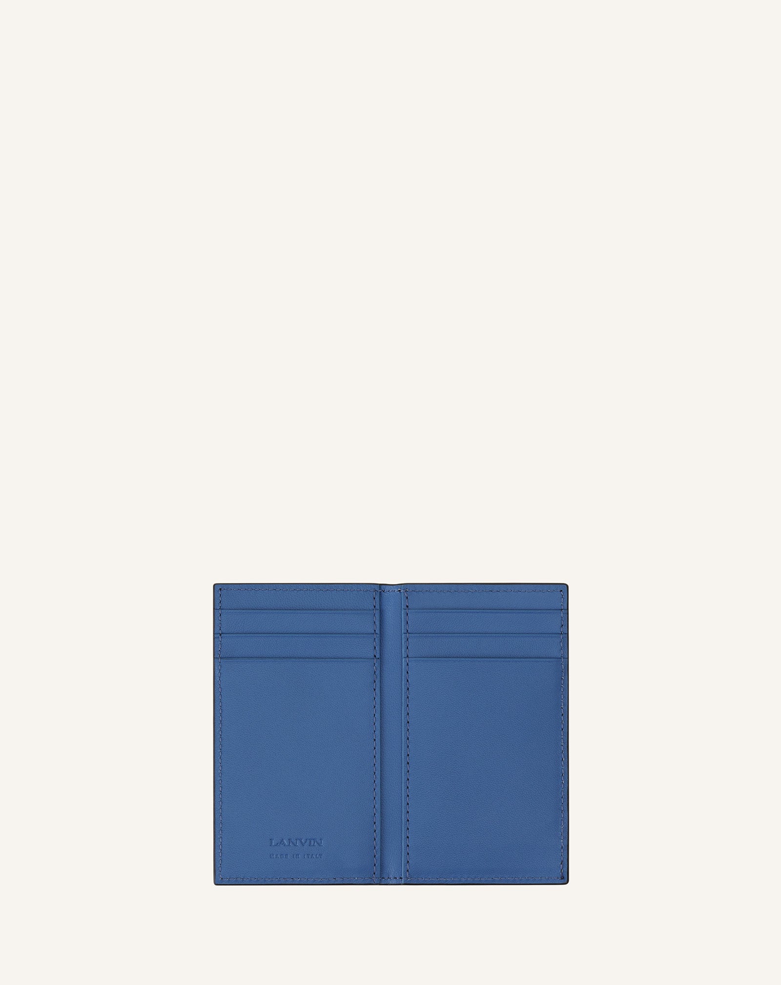 CATCH BY LANVIN TWO FOLD LEATHER CARD HOLDER