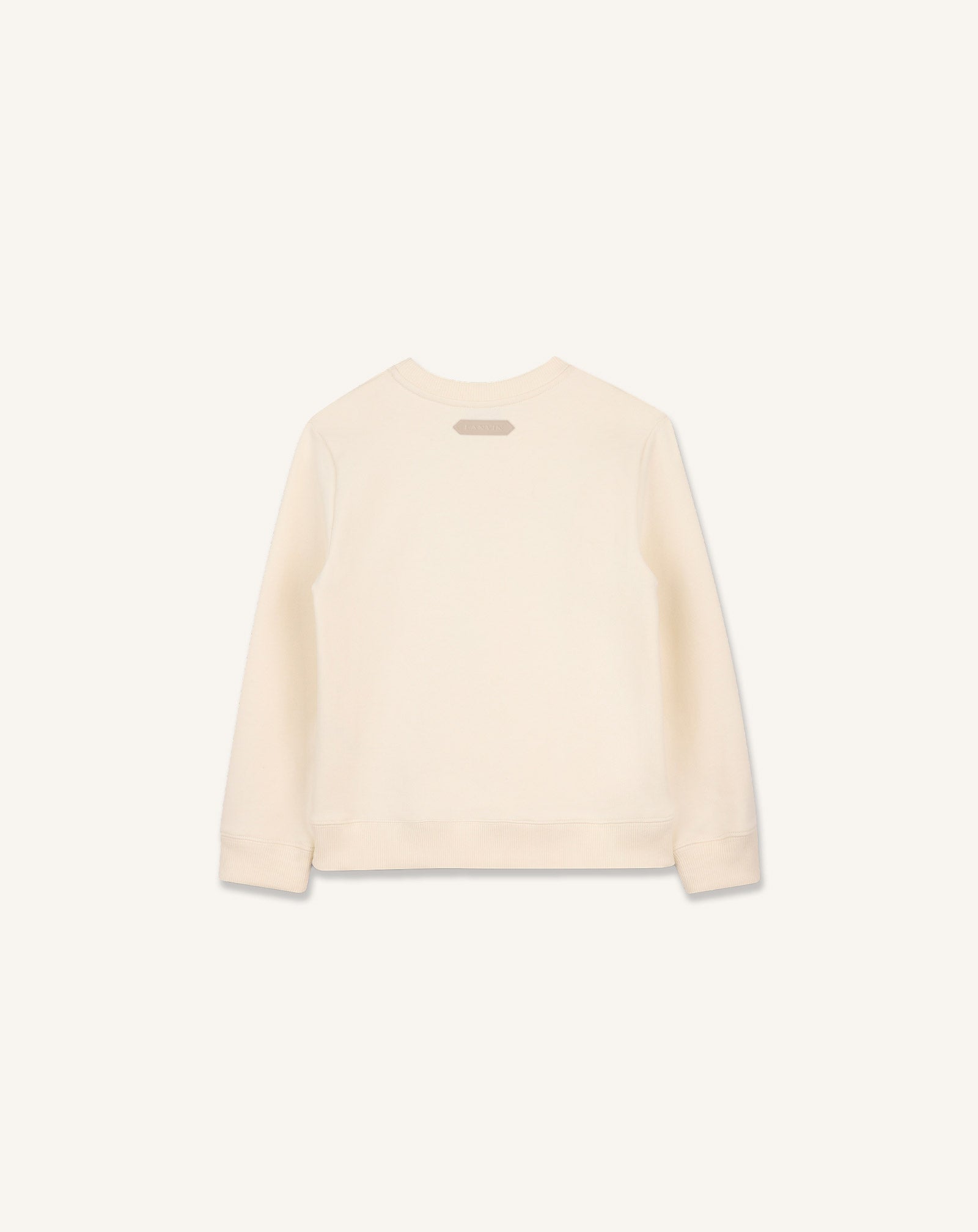 WHITE LANVIN SWEATSHIRT IN COTTON