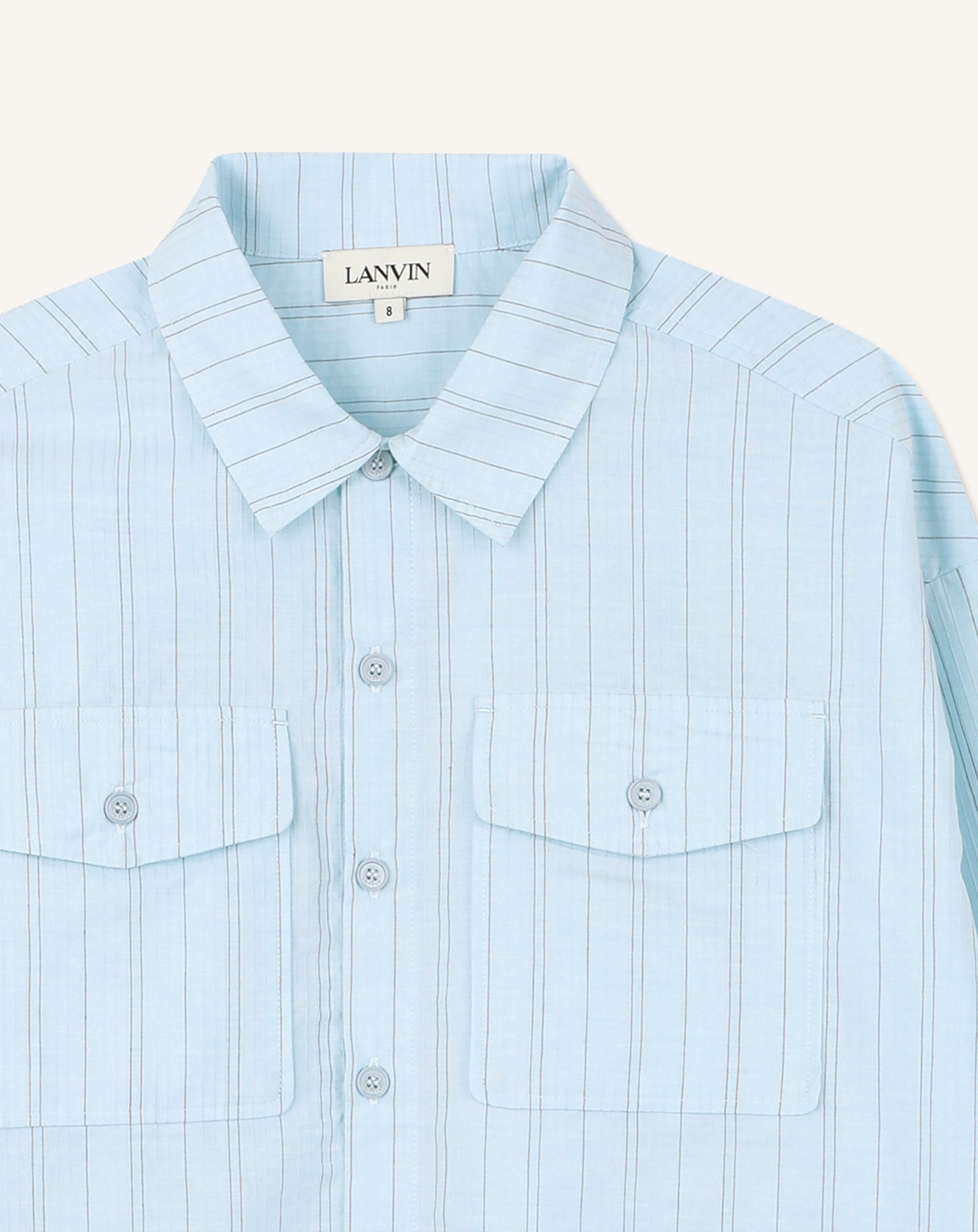 BLUE LONG-SLEEVED SHIRT IN COTTON