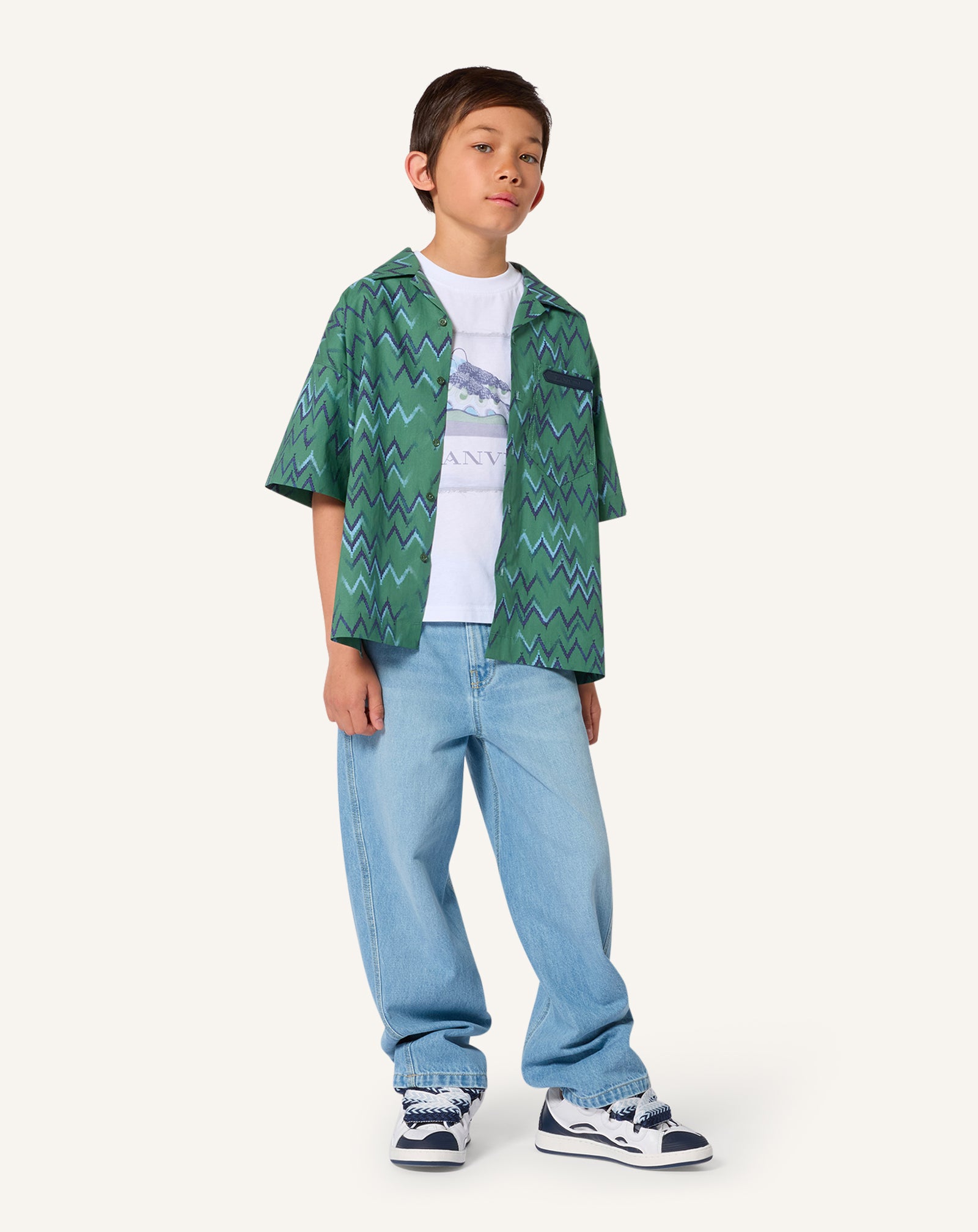 OVERSIZED PRINTED COTTON SHIRT