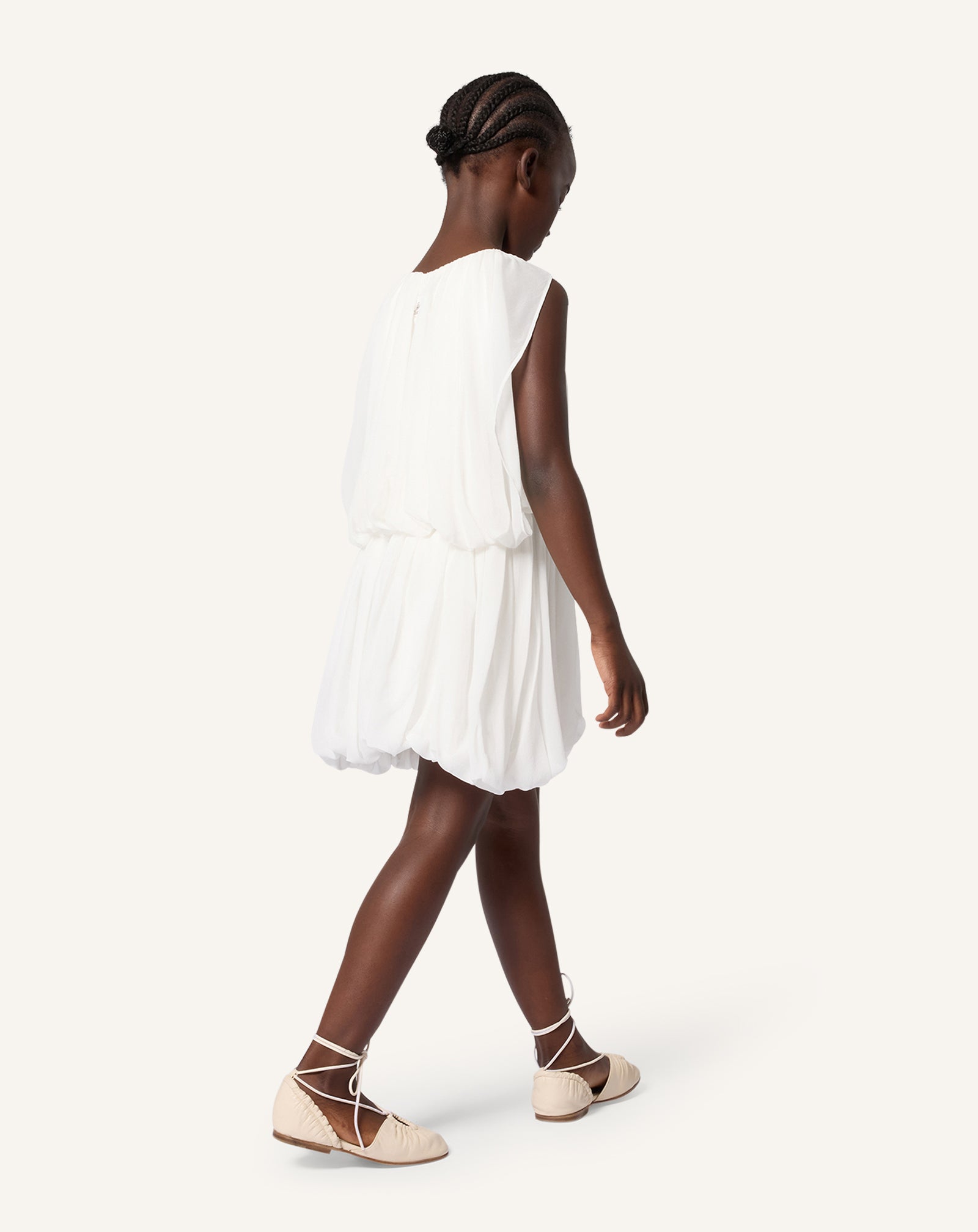 WHITE SILK CEREMONY DRESS