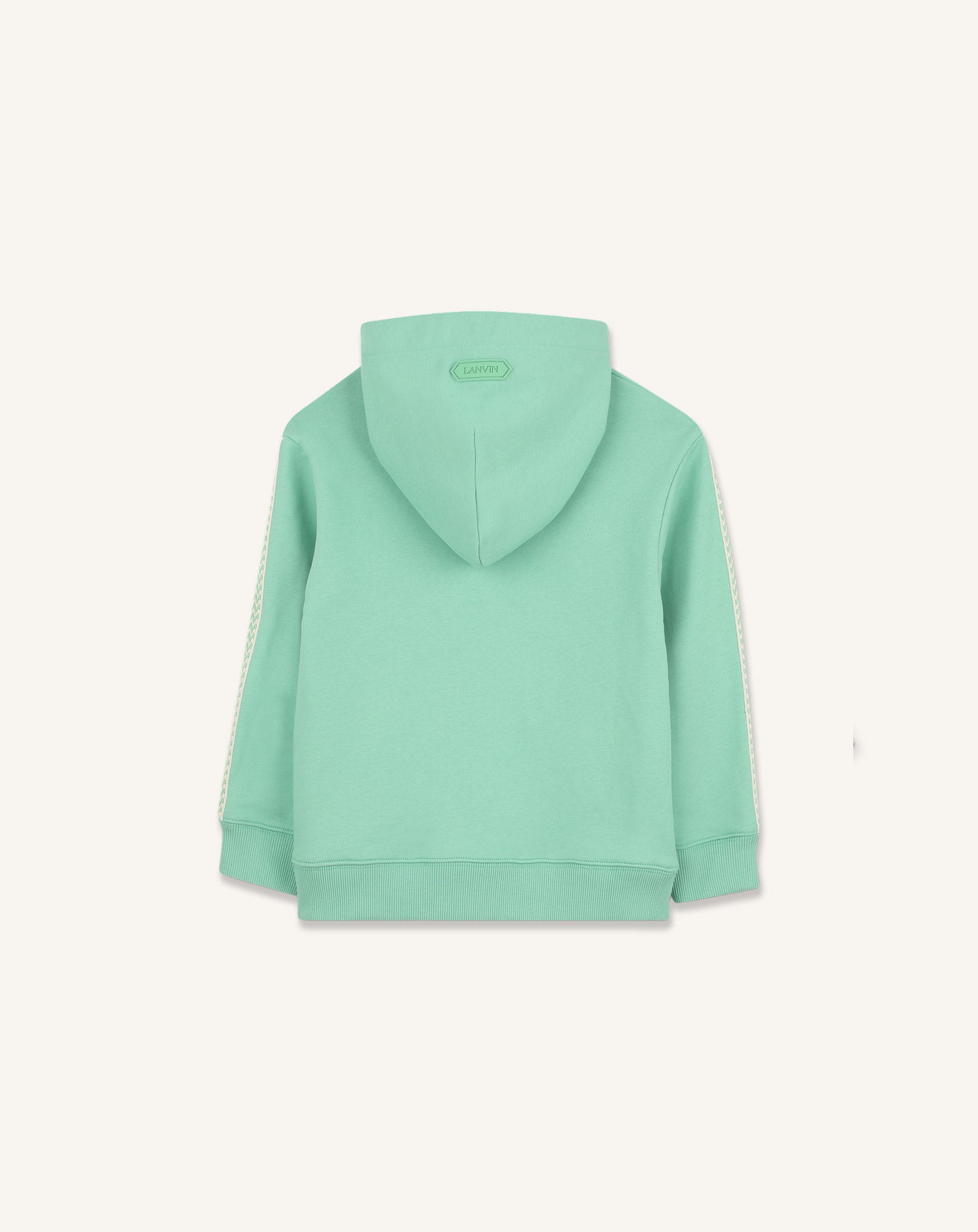 GREEN LANVIN HOODIE CURB  IN COTTON