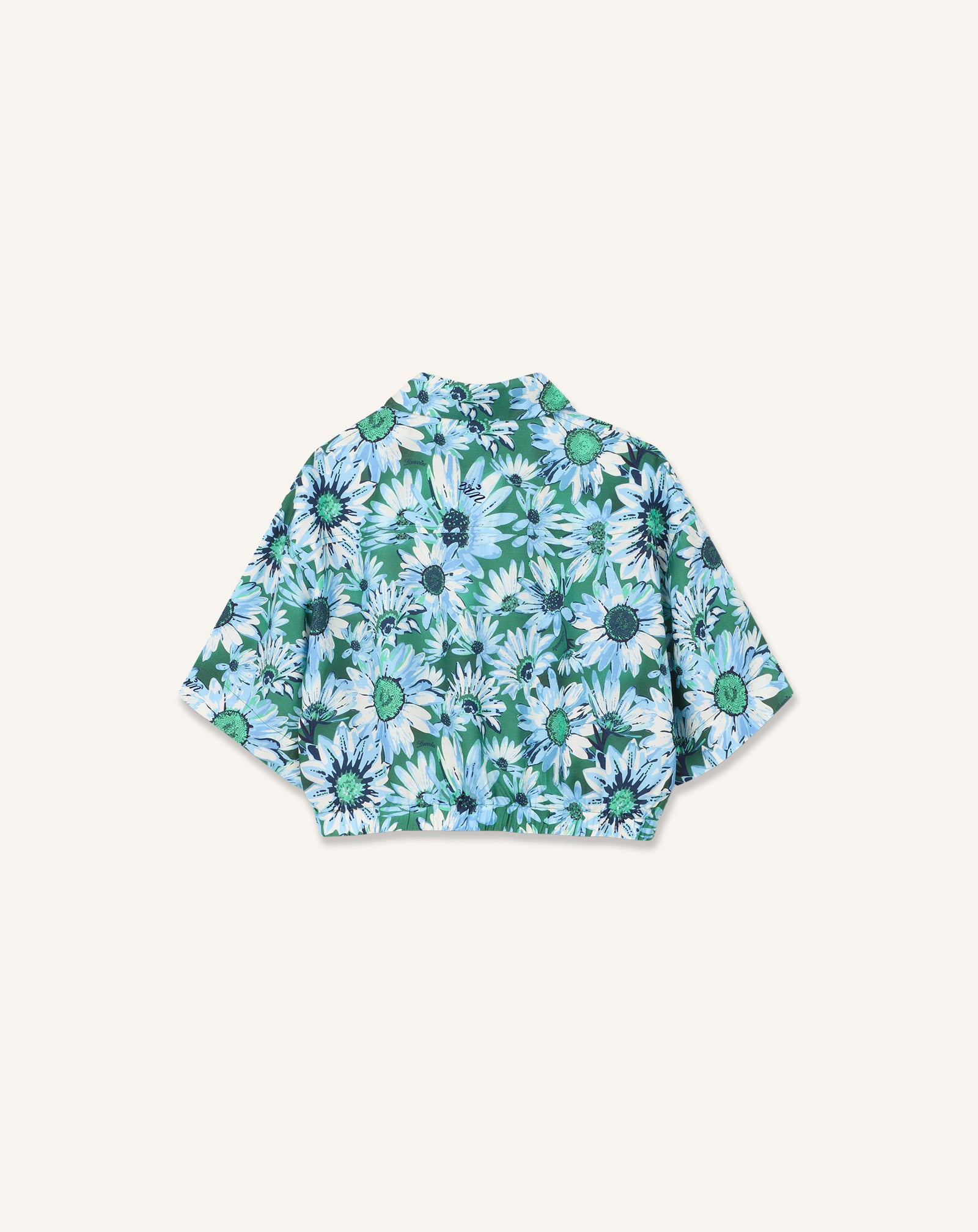 GREEN DAISY PRINT BLOUSE