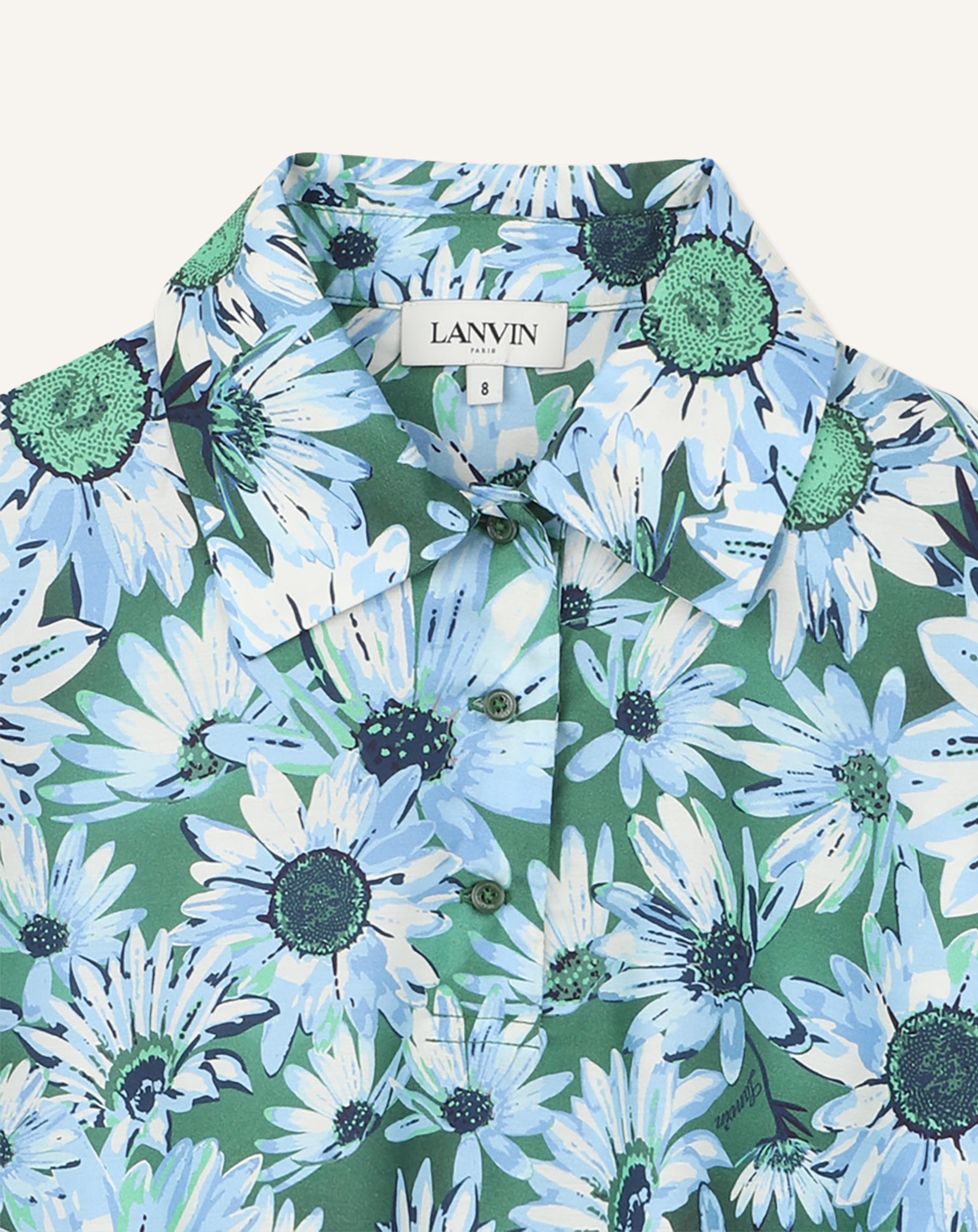 GREEN DAISY PRINT BLOUSE