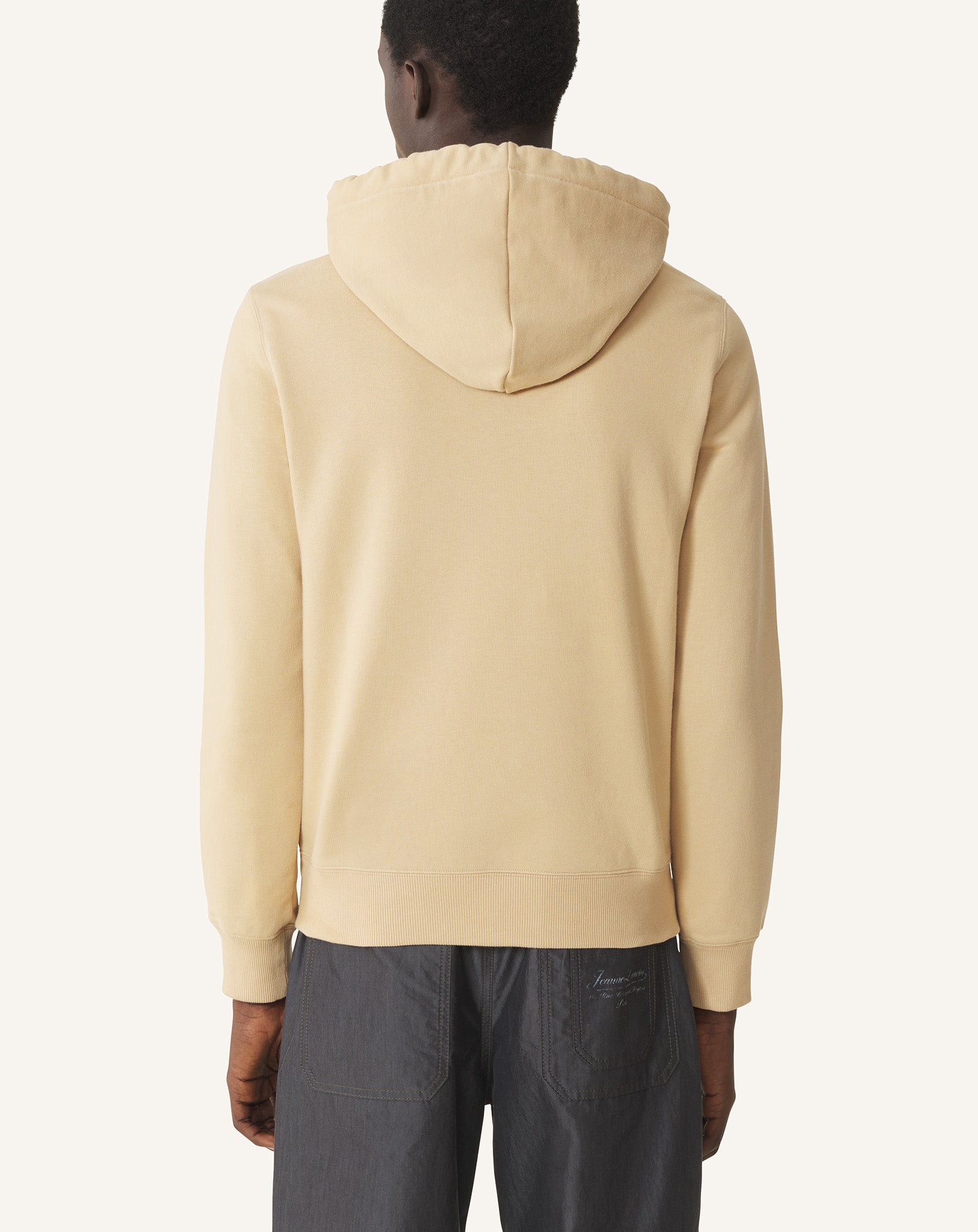 BEIGE LANVIN RIBBON HOODIE