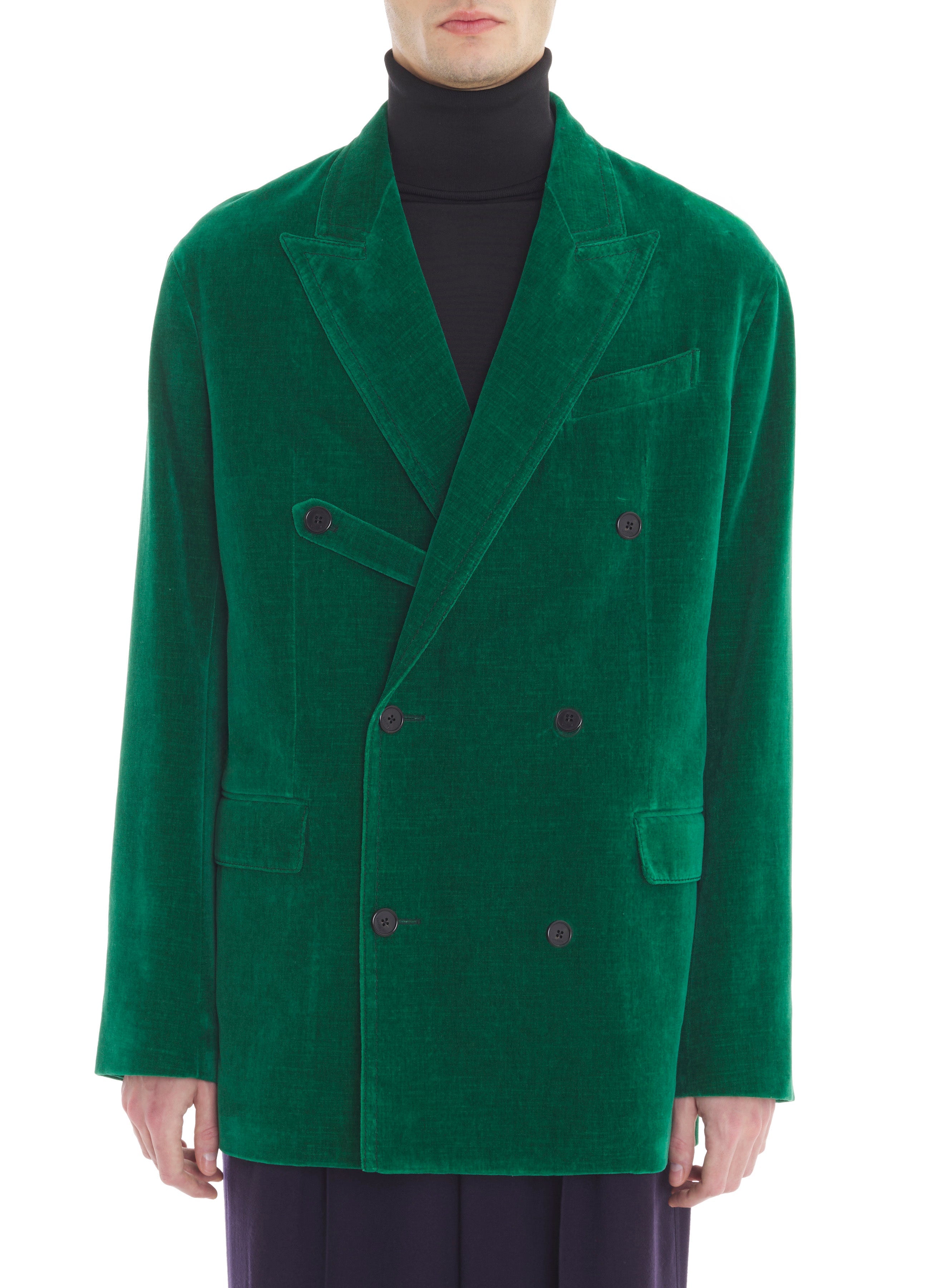SOFT SHOULDERS DOUBLE-BREASTED JACKET