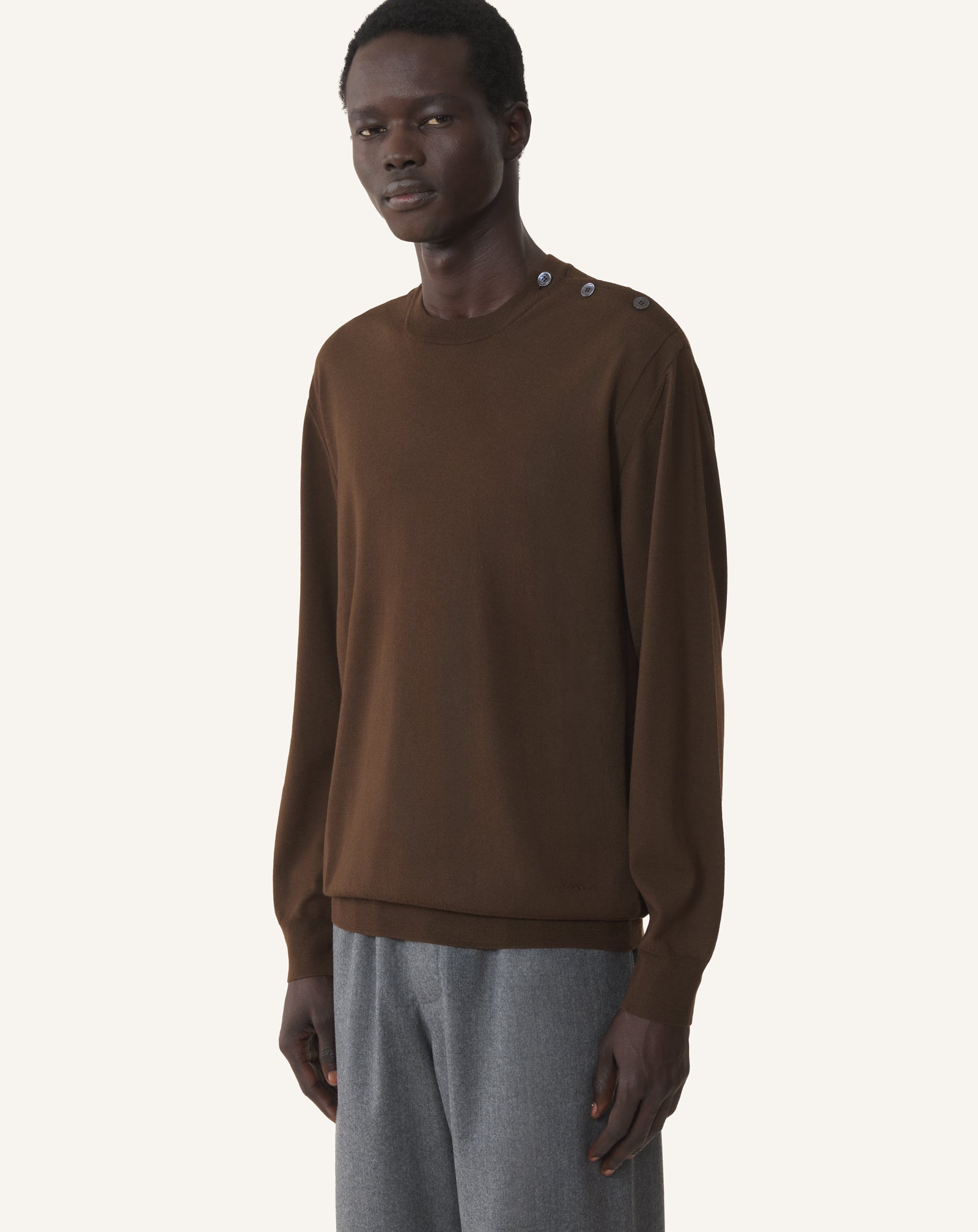 BLACK CLASSIC MERINO WOOL SWEATER