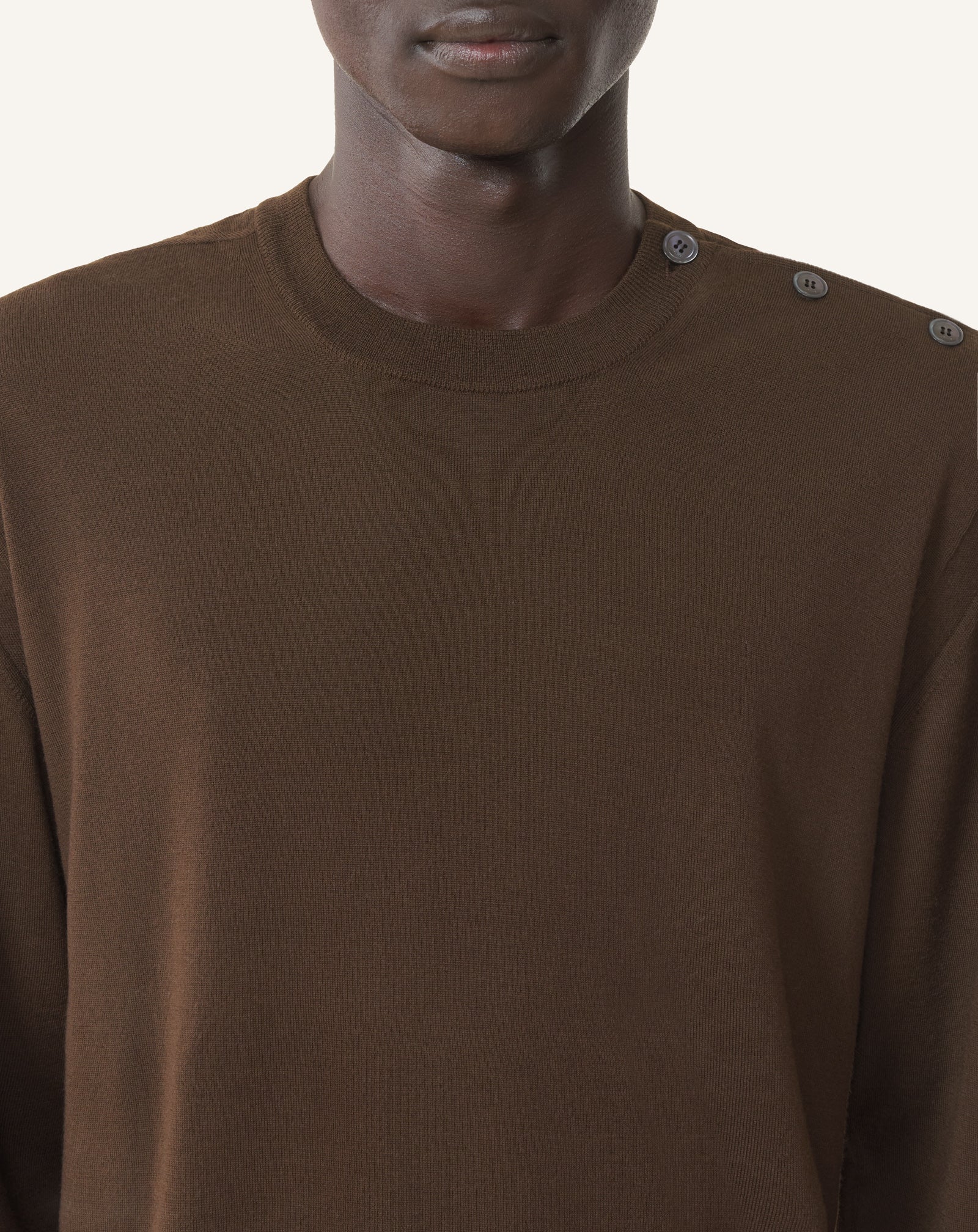 BLACK CLASSIC MERINO WOOL SWEATER