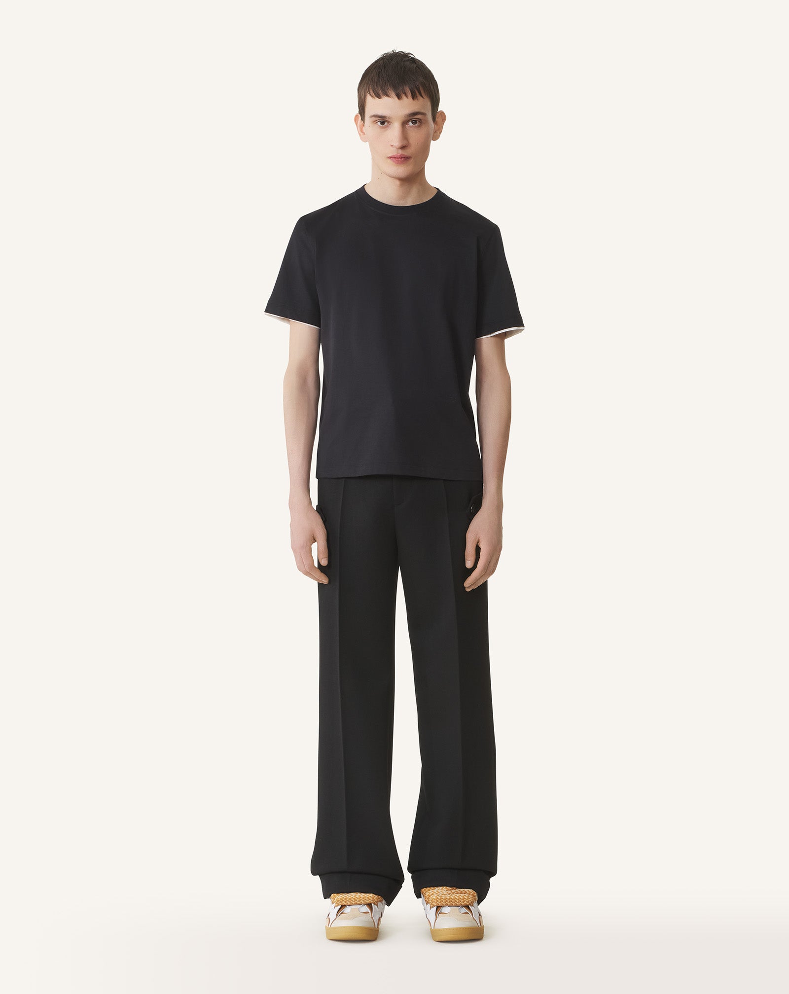 Black Light Wool Chino Pants | Lanvin