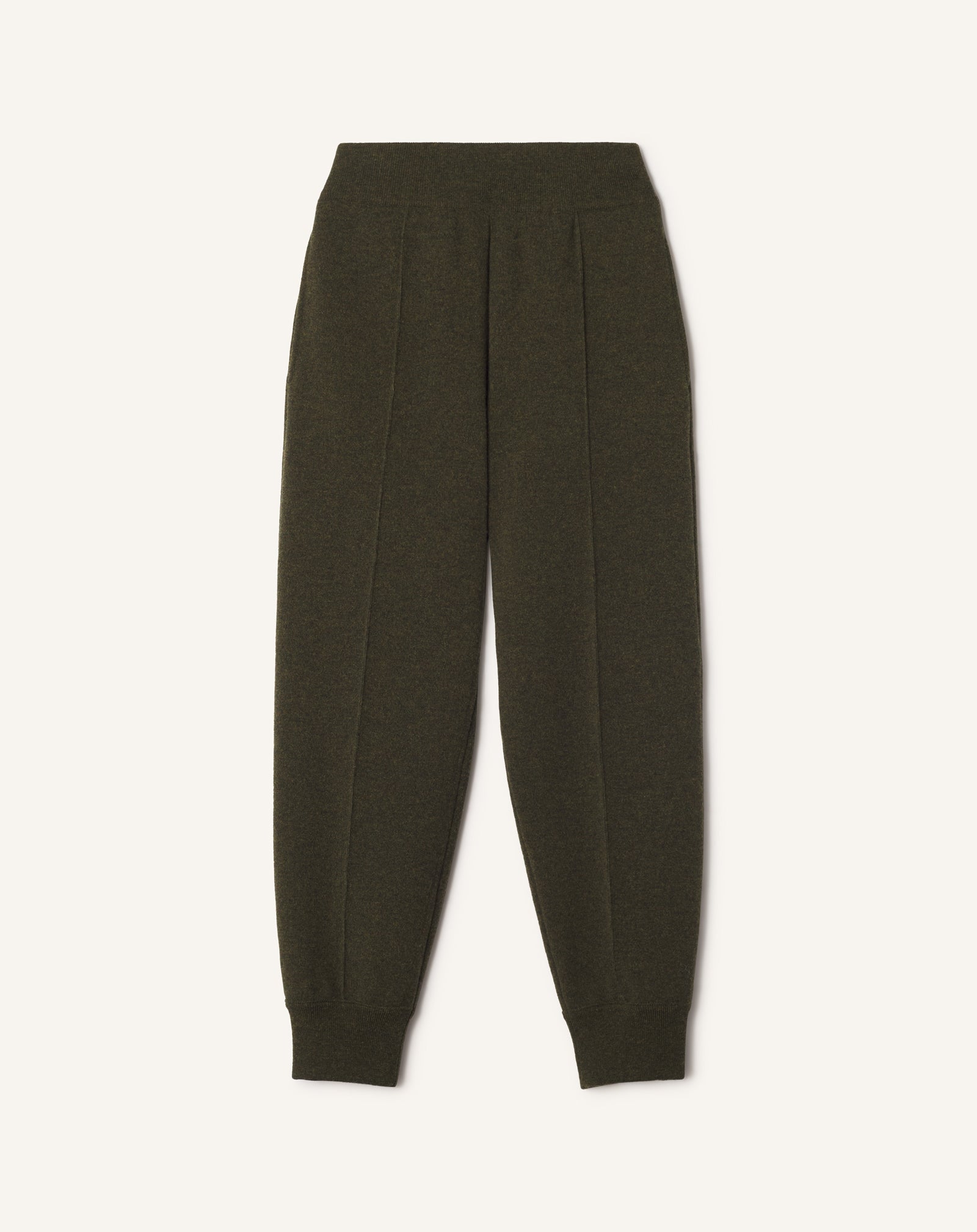 BLACK WOOL JOGGING PANTS