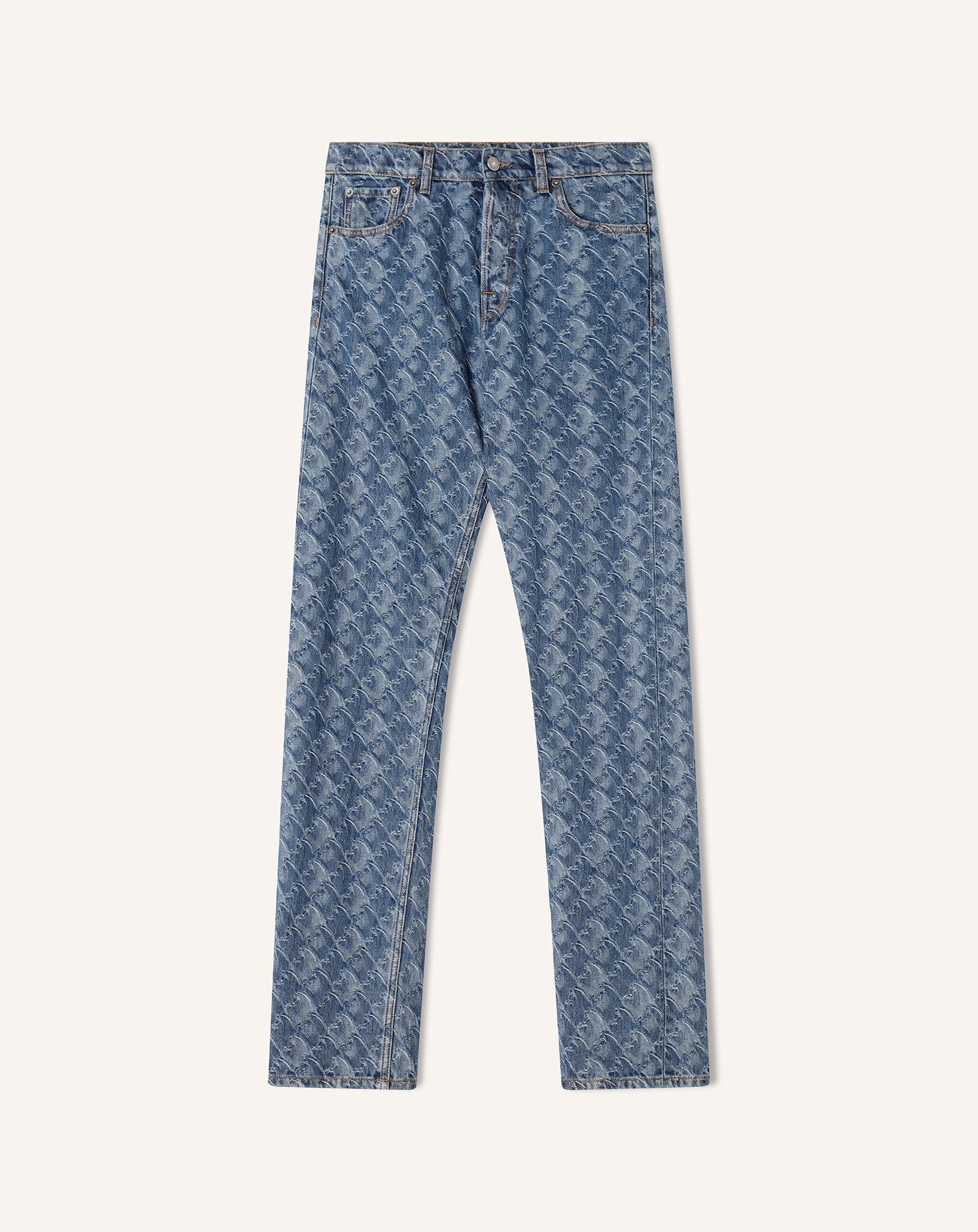 LUNAR YEAR JACQUARD DENIM PANTS