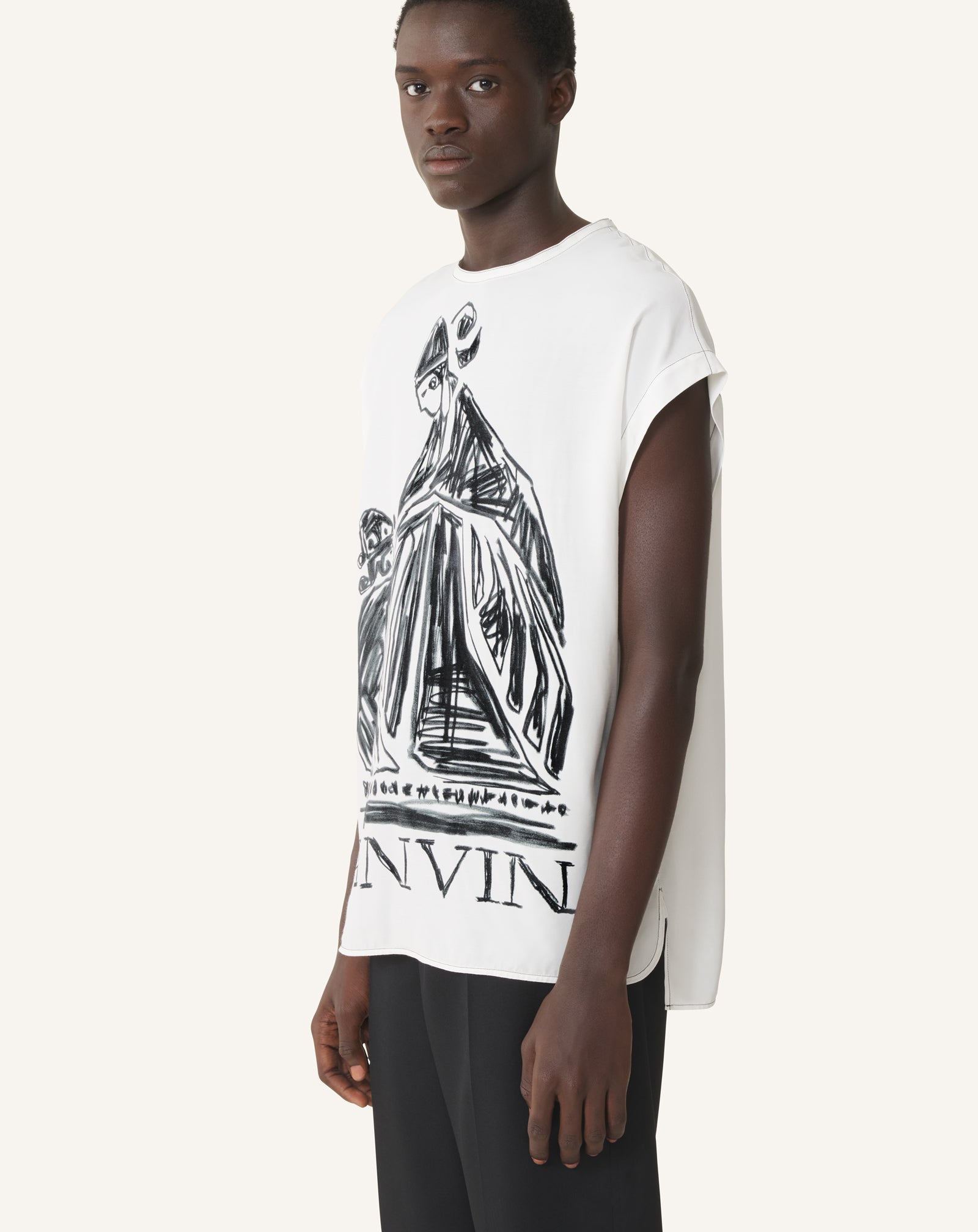 WHITE MOTHER AND DAUGHTER T-SHIRT