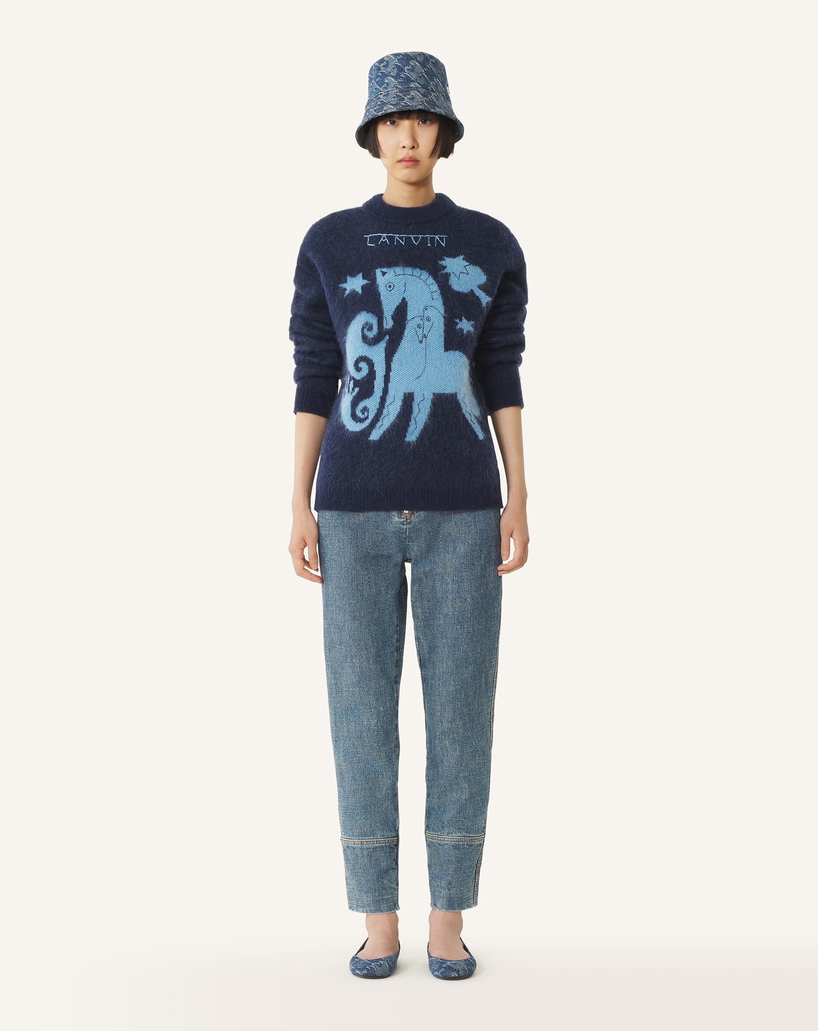 LUNAR YEAR JACQUARD MOHAIR SWEATER