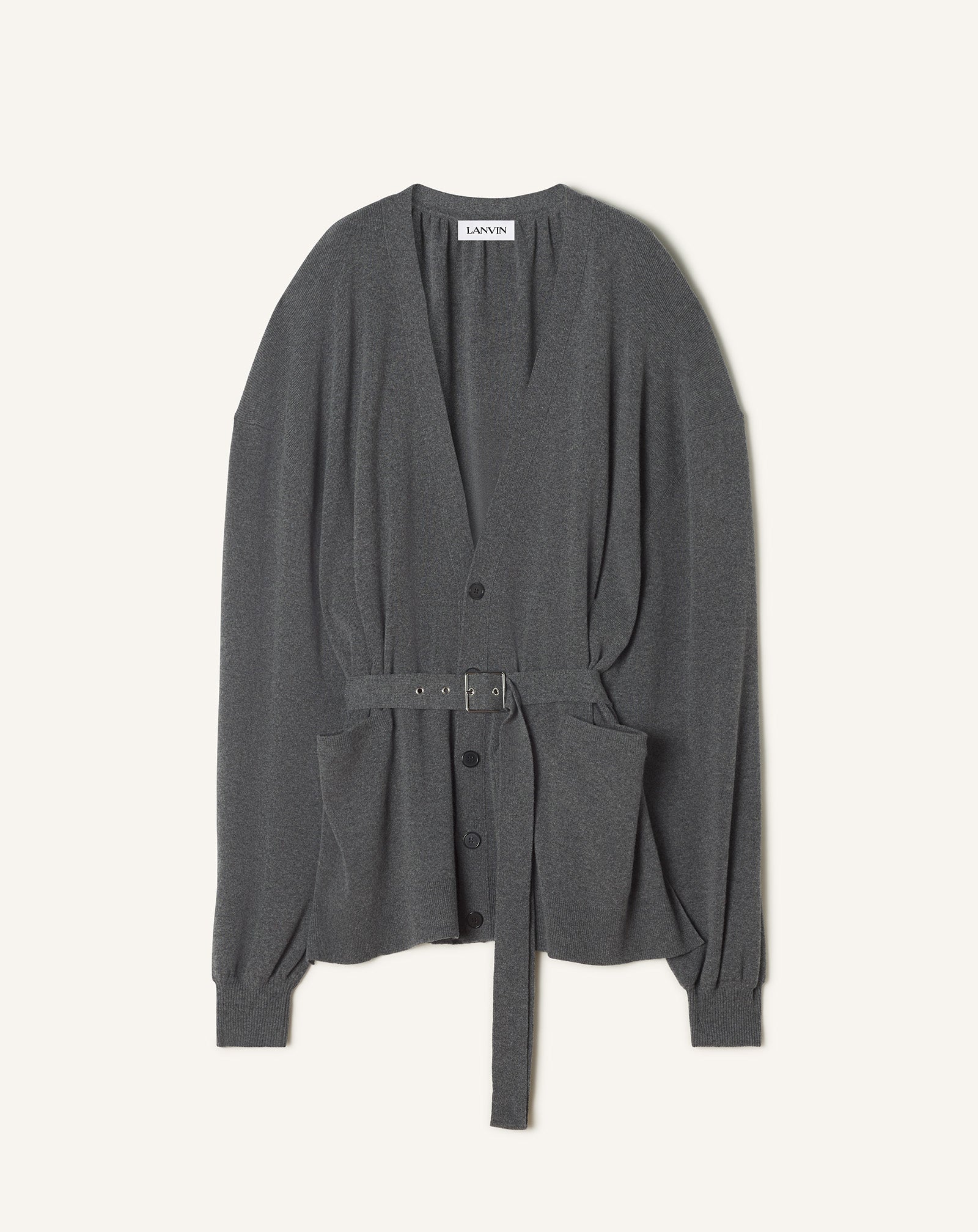 WOOL AND CASHMERE OVERSIZED CARDIGAN