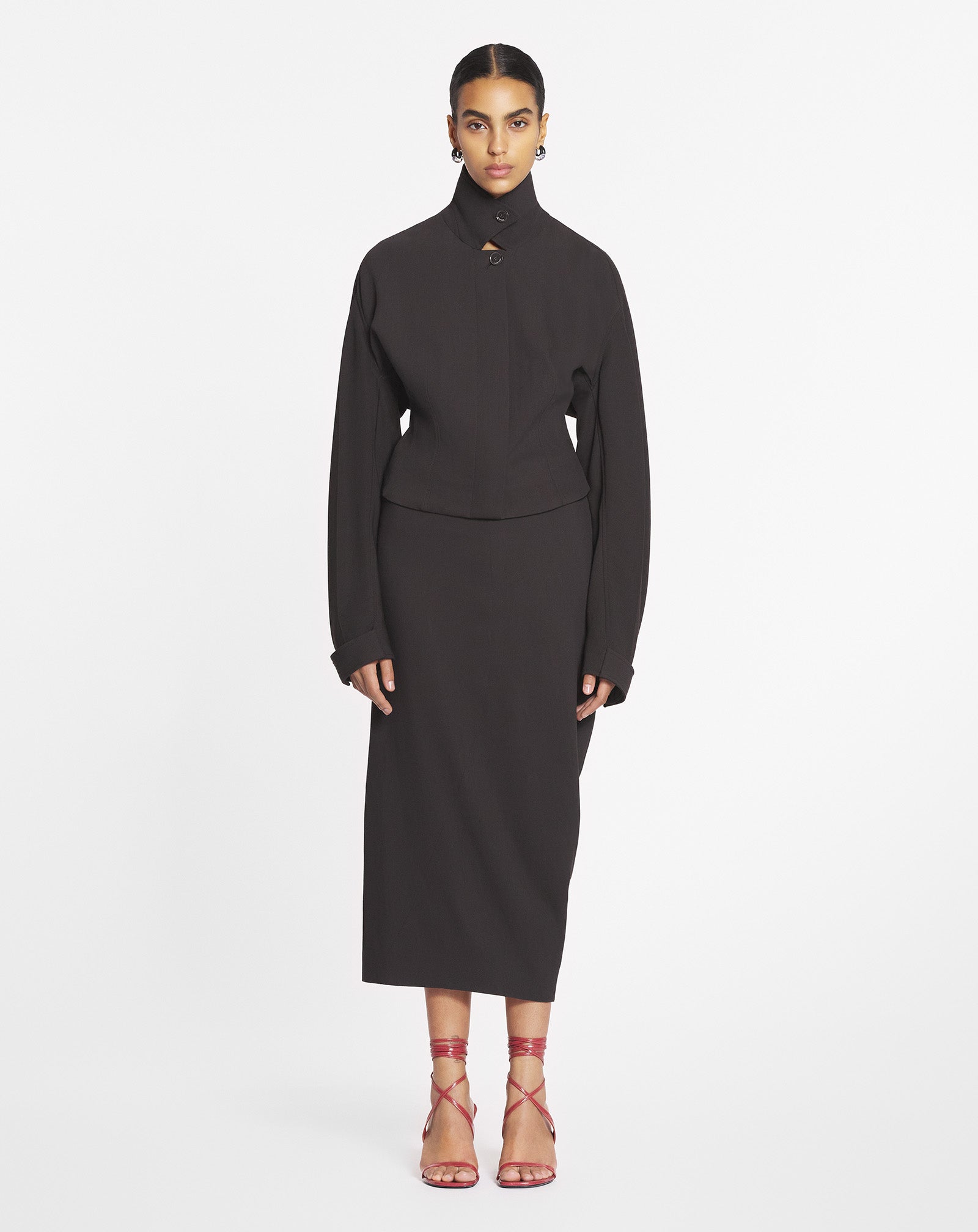 TAILORED WOOL AND VISCOSE JACKET