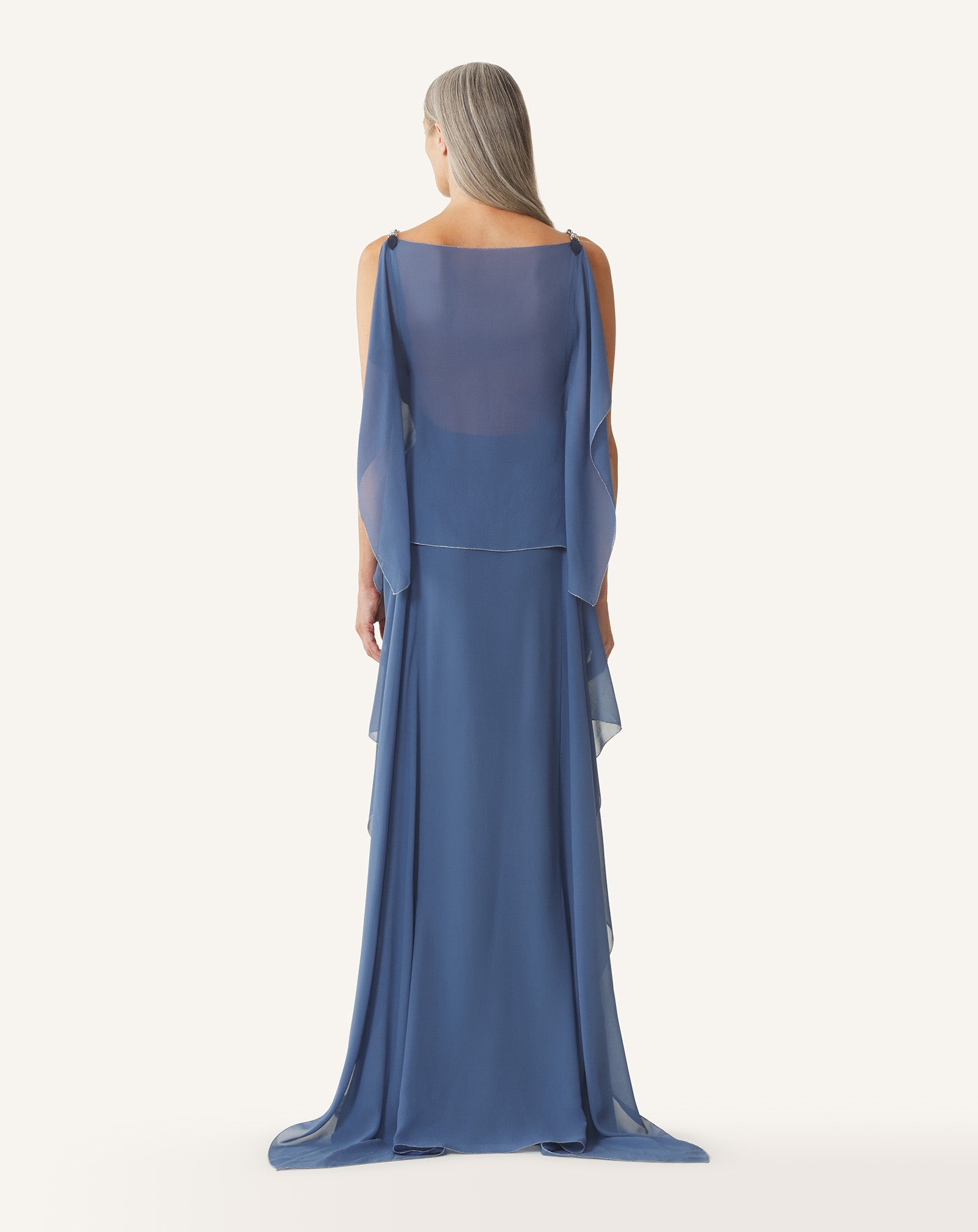 MAXI DRESS IN SILK GEORGETTE