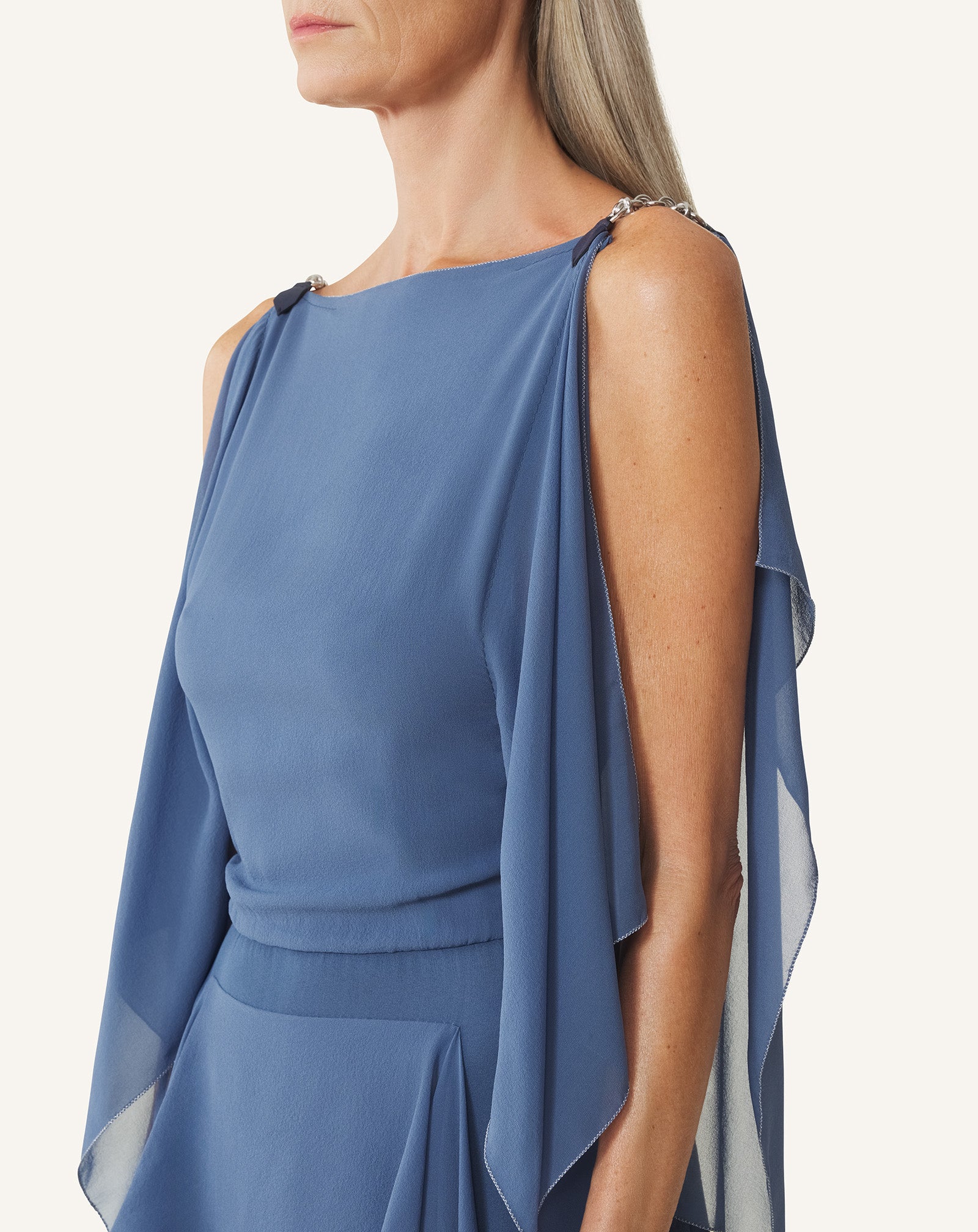 MAXI DRESS IN SILK GEORGETTE