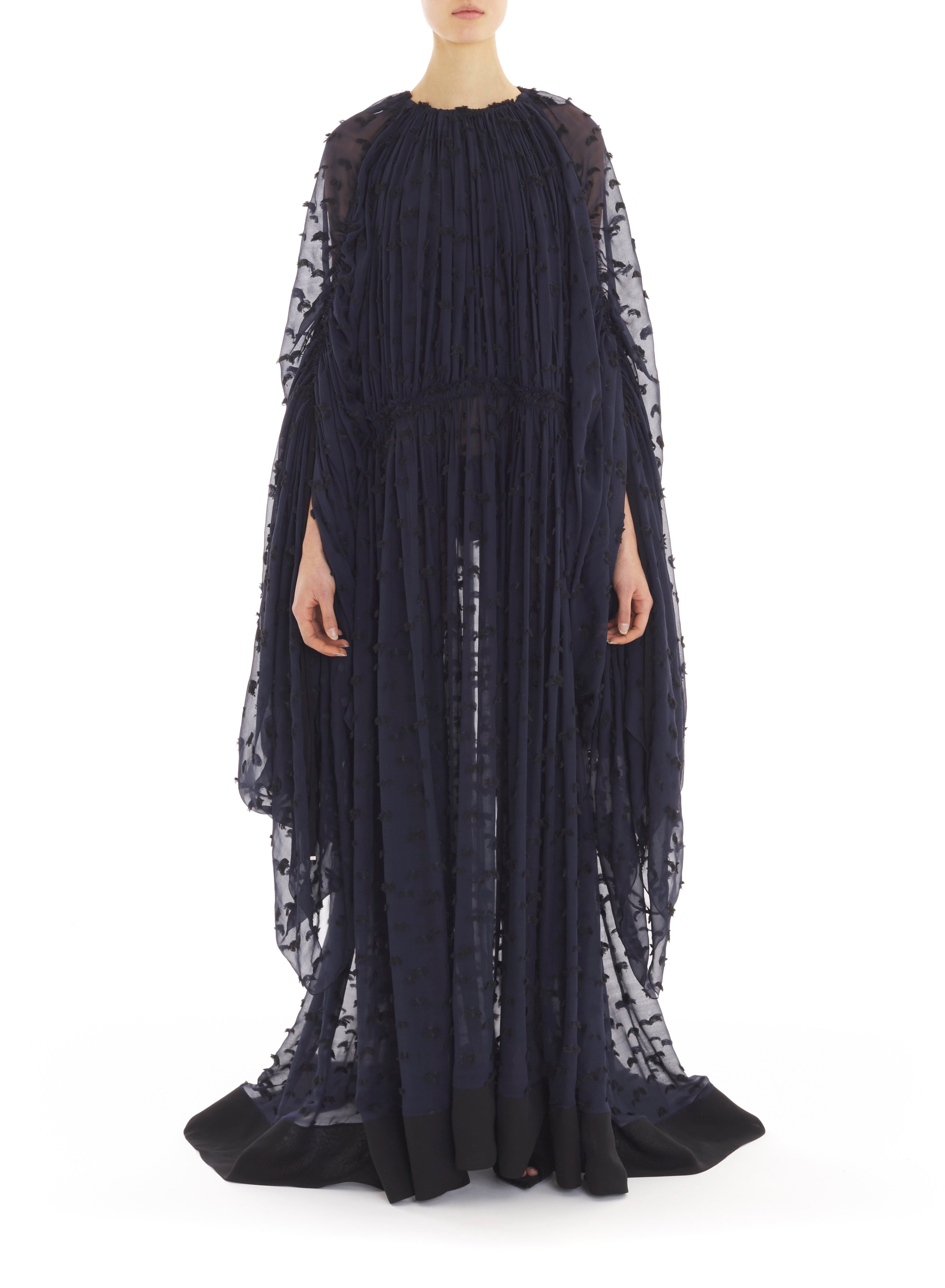 LONGSLEEVE PLEATED DRESS
