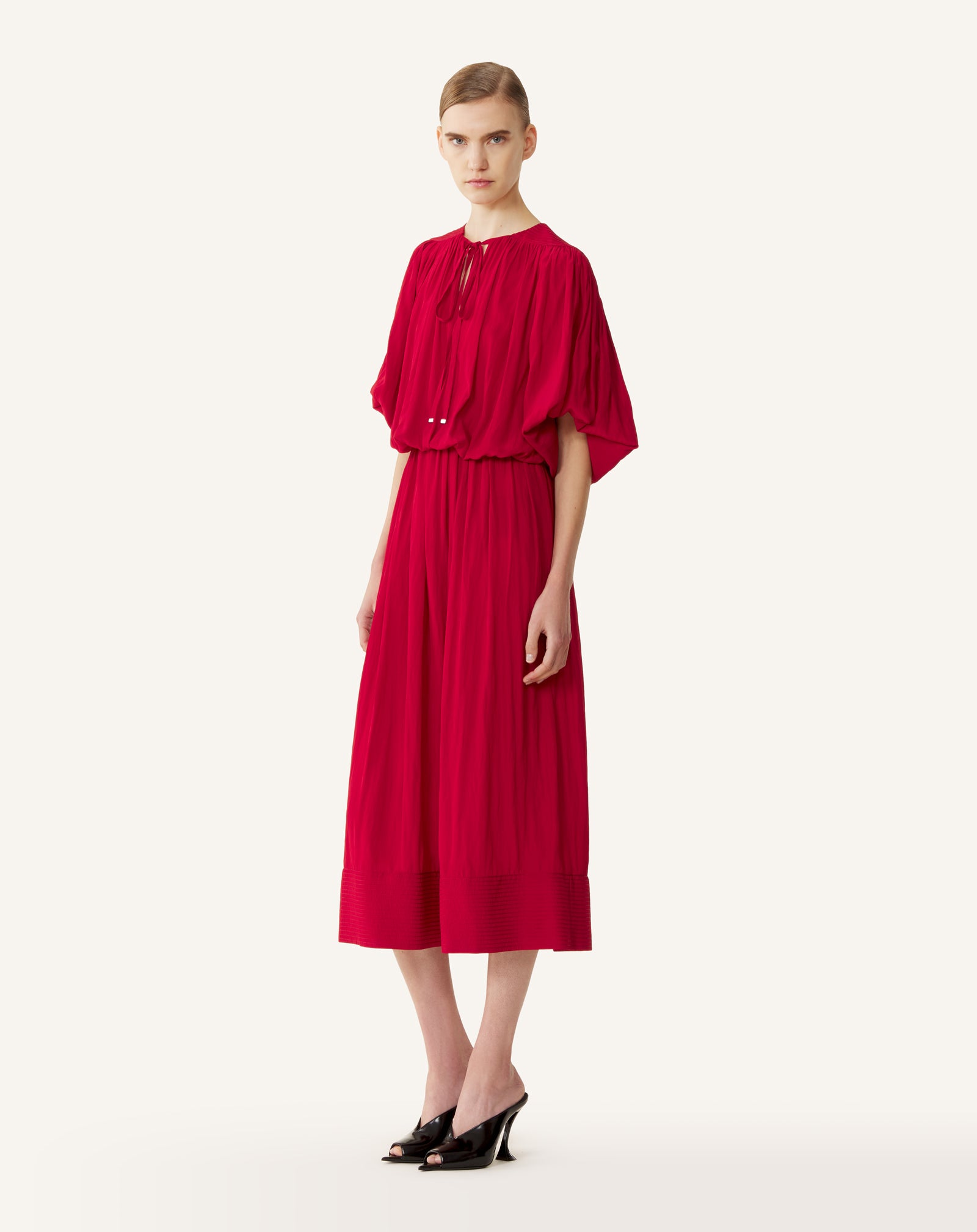 MIDI DRESS IN CHARMEUSE