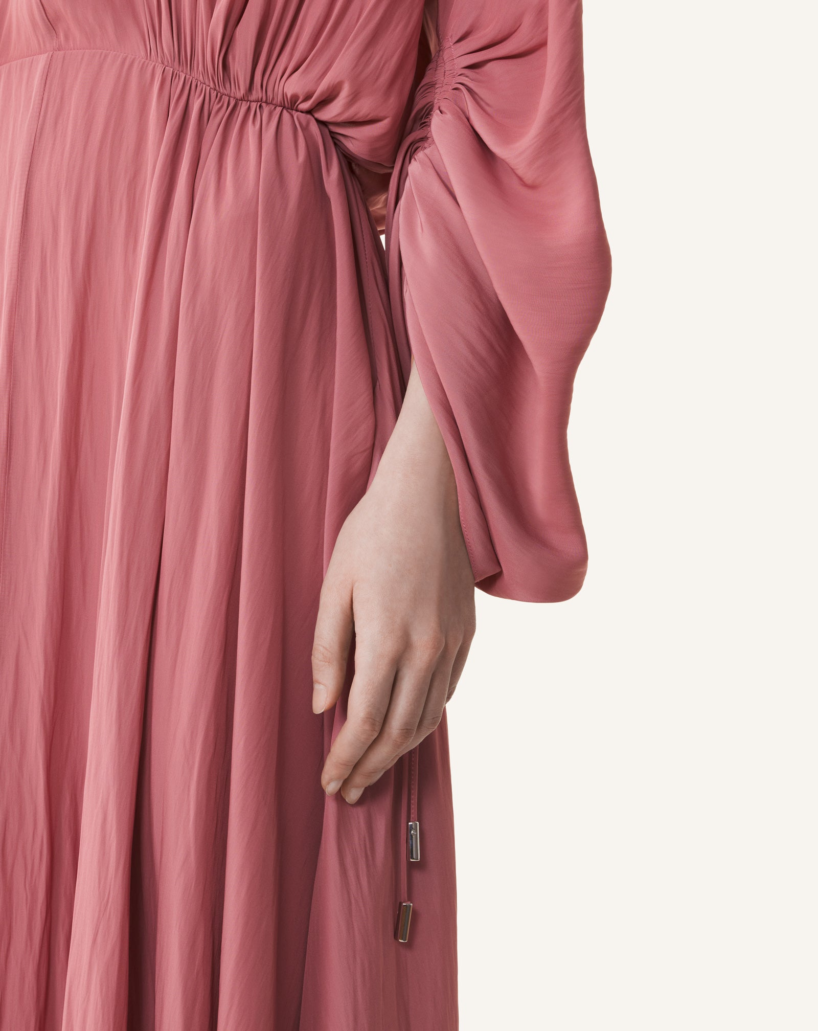 FITTED CHARMEUSE DRESS