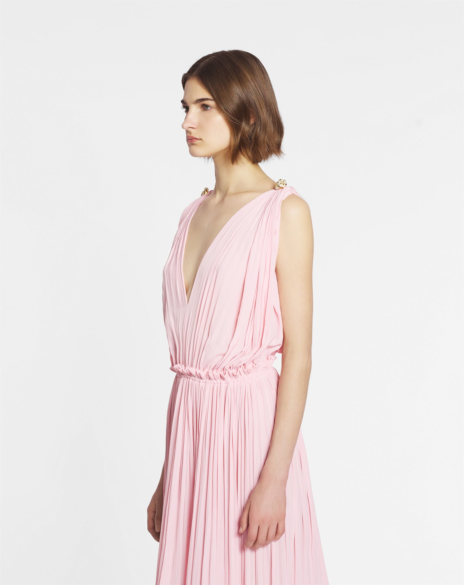 LONG DRESS WITH RUFFLES