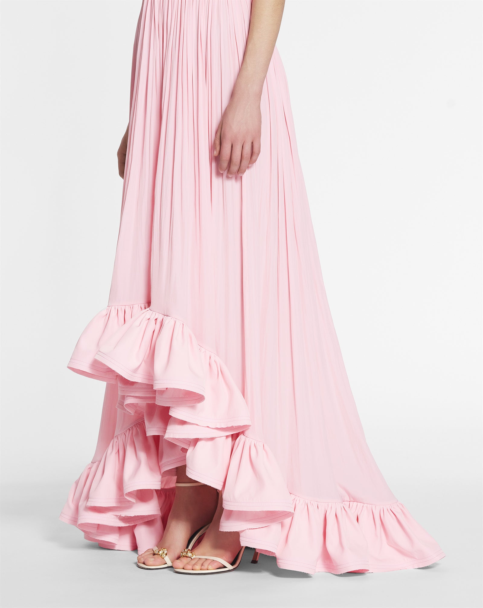 LONG DRESS WITH RUFFLES