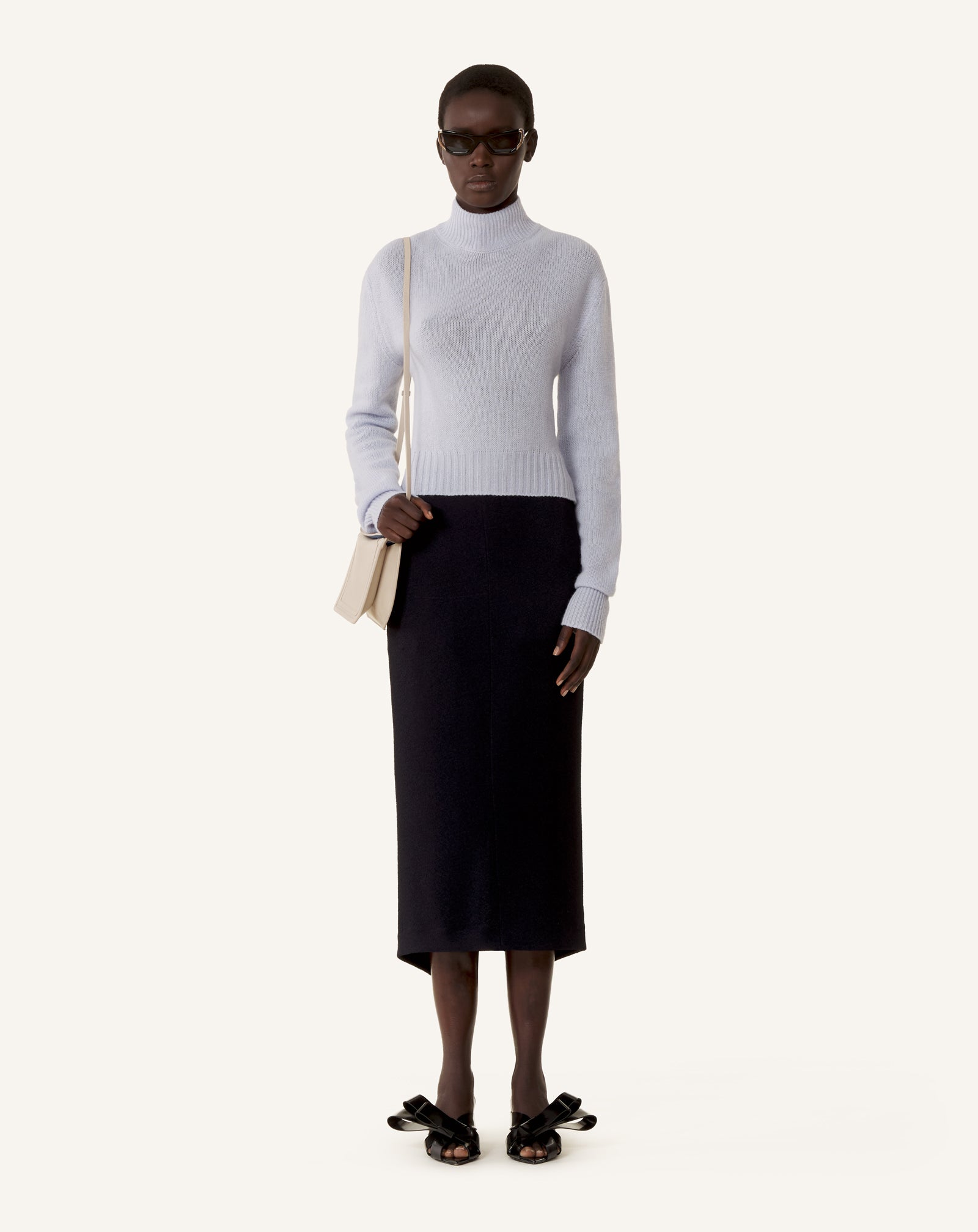 OPEN-BACK SWEATER IN CASHMERE