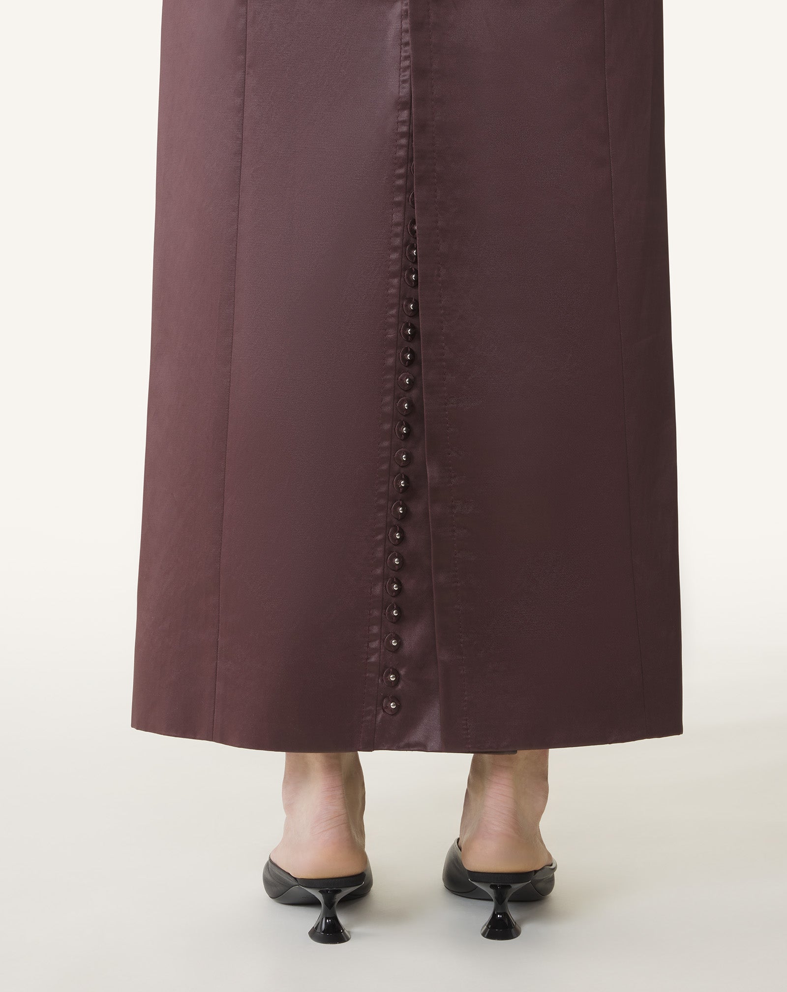 STRAIGHT SKIRT IN COTTON AND VISCOSE