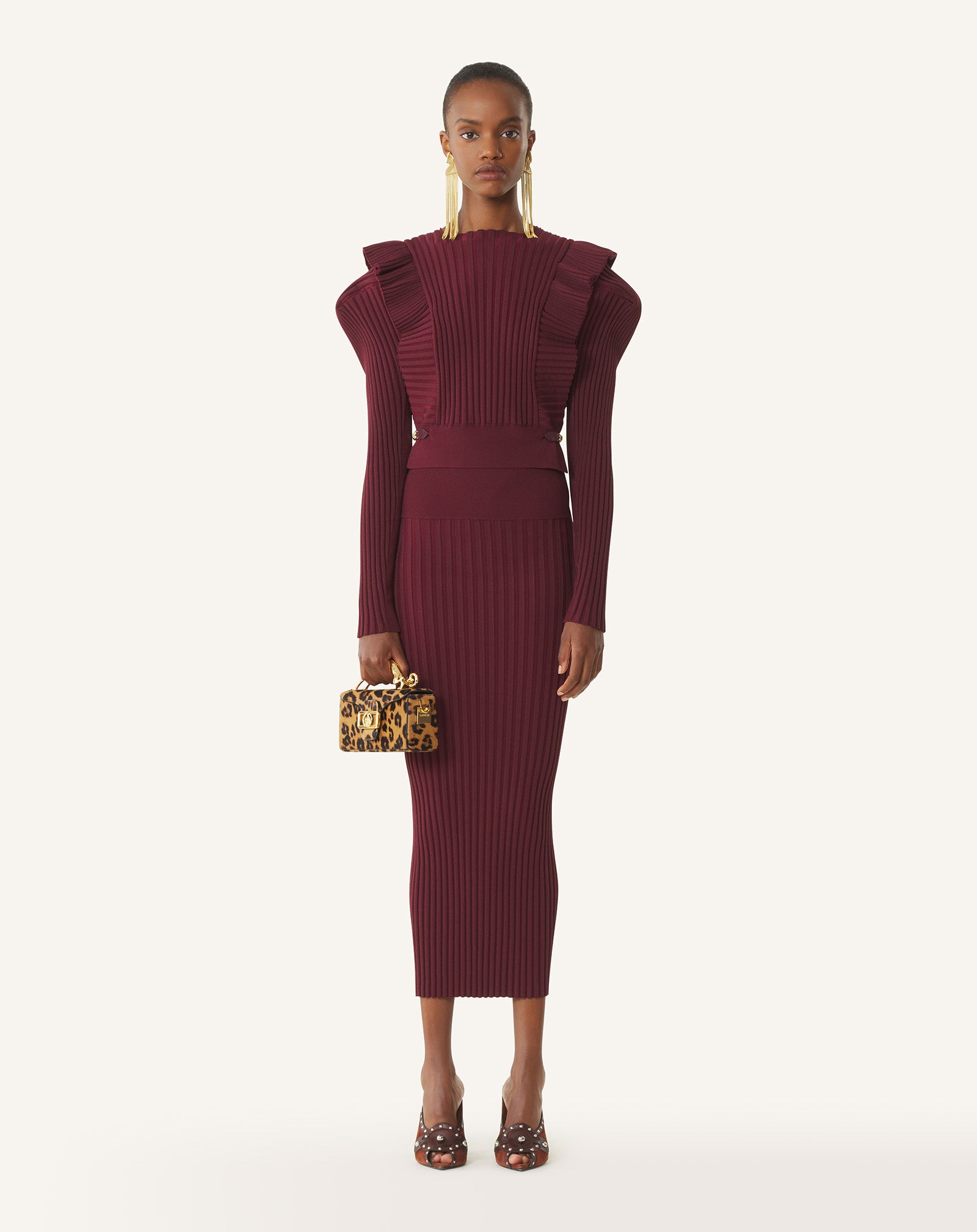 MIDI SKIRT IN VISCOSE